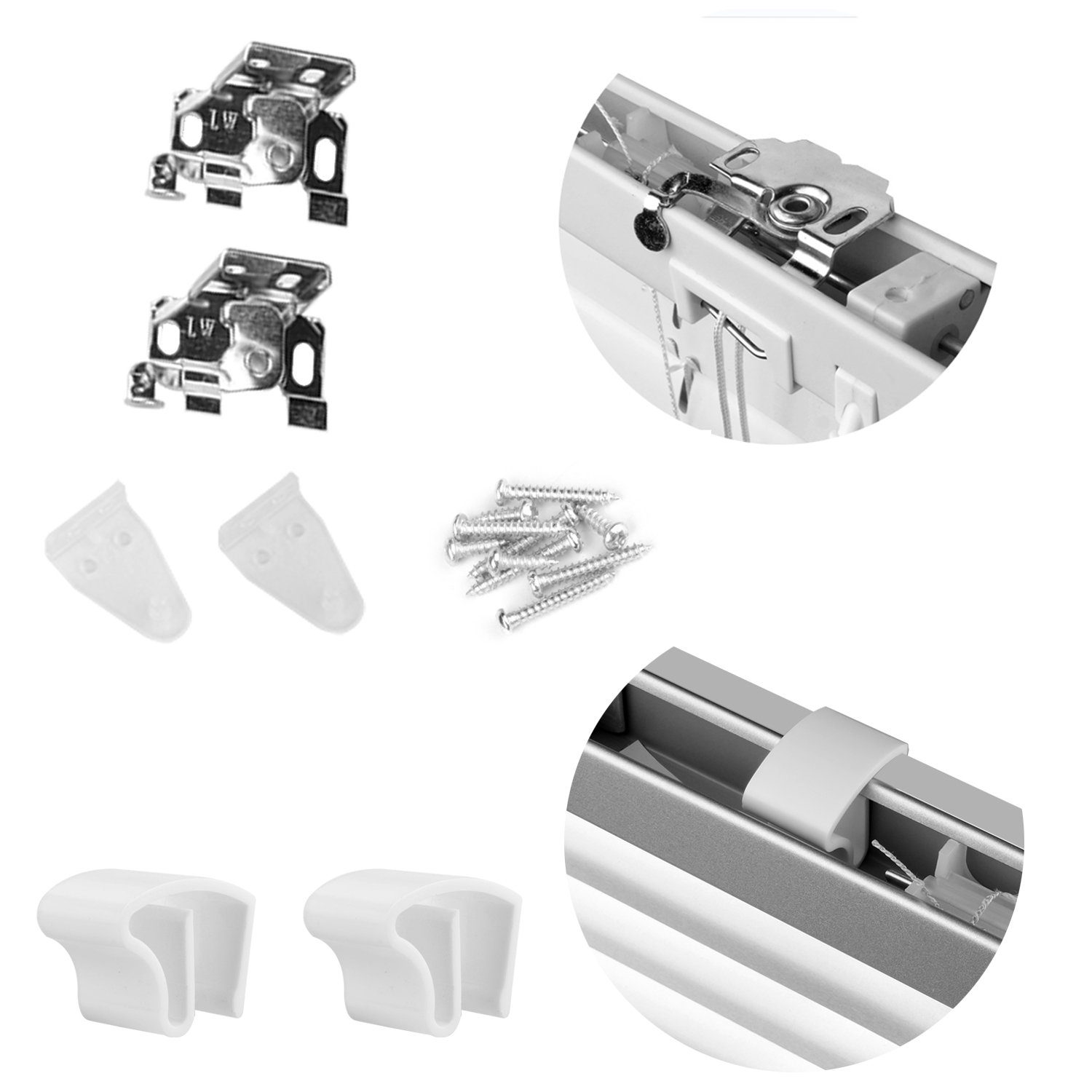 euroharry Jalousie Alu minium 25mm mit Bohren Fenster Rollo Montage Venetian Blind