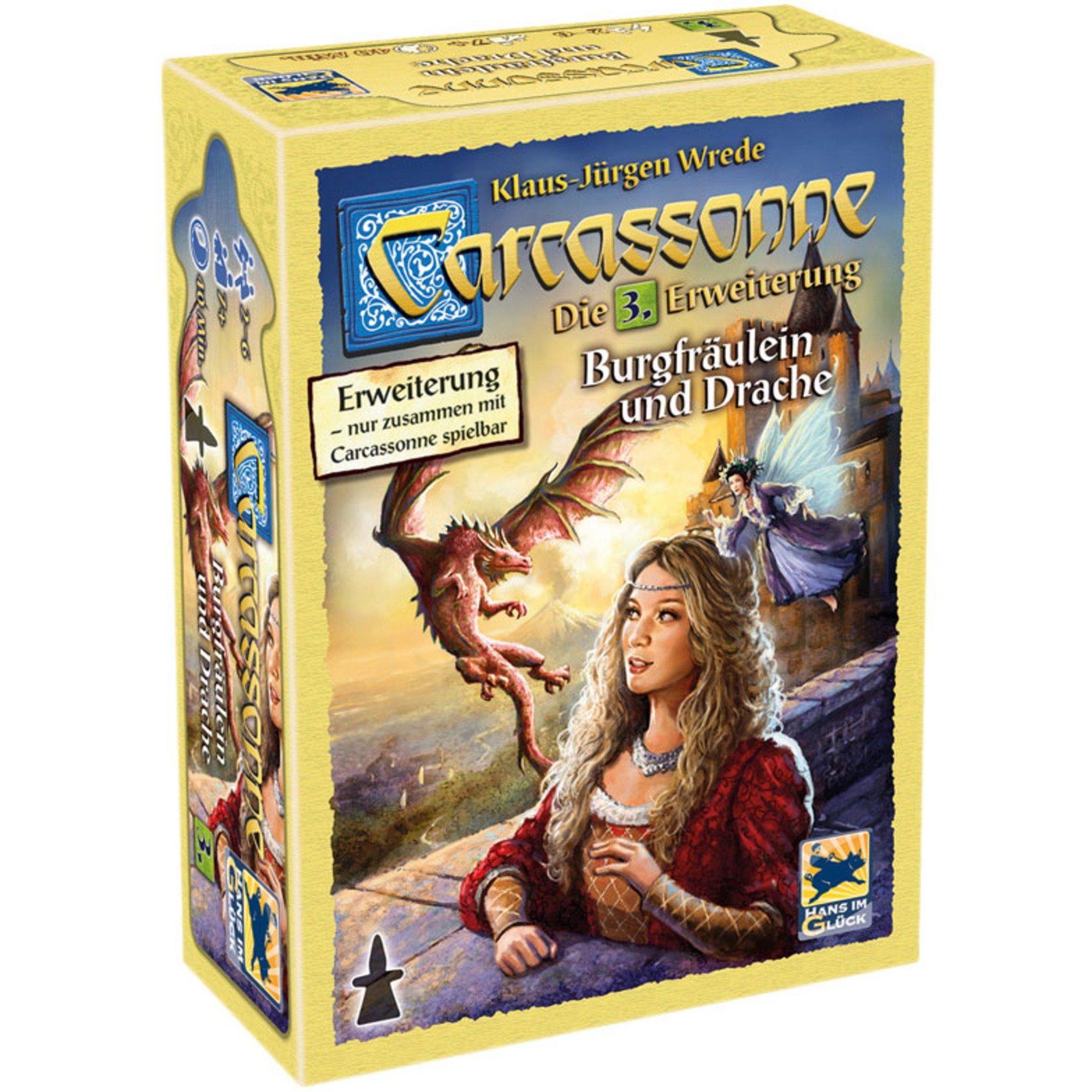 Asmodee Spiel Hans im Glück Carcassonne - Burgfräulein und