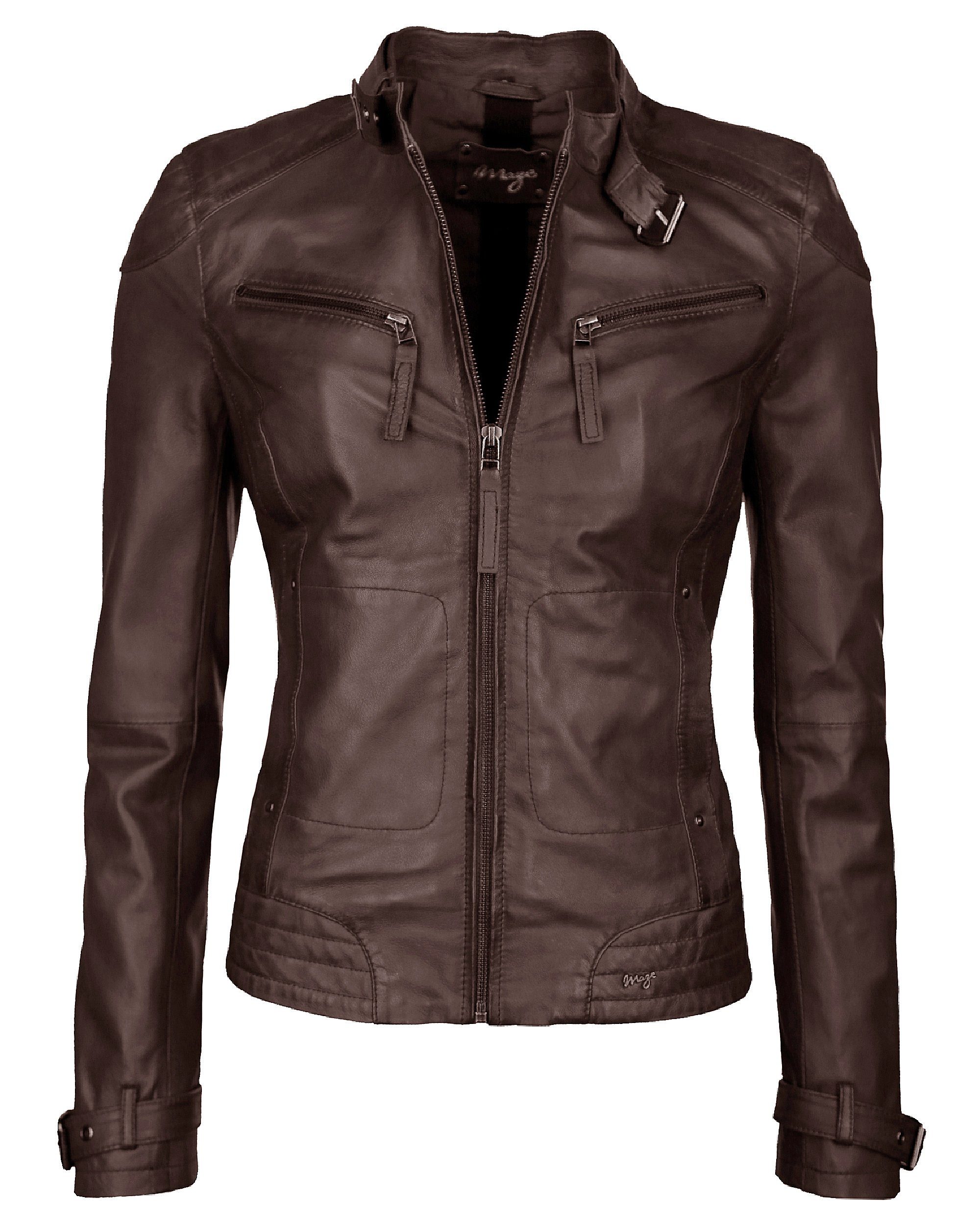 Maze 31Ryana dark Lederjacke brown