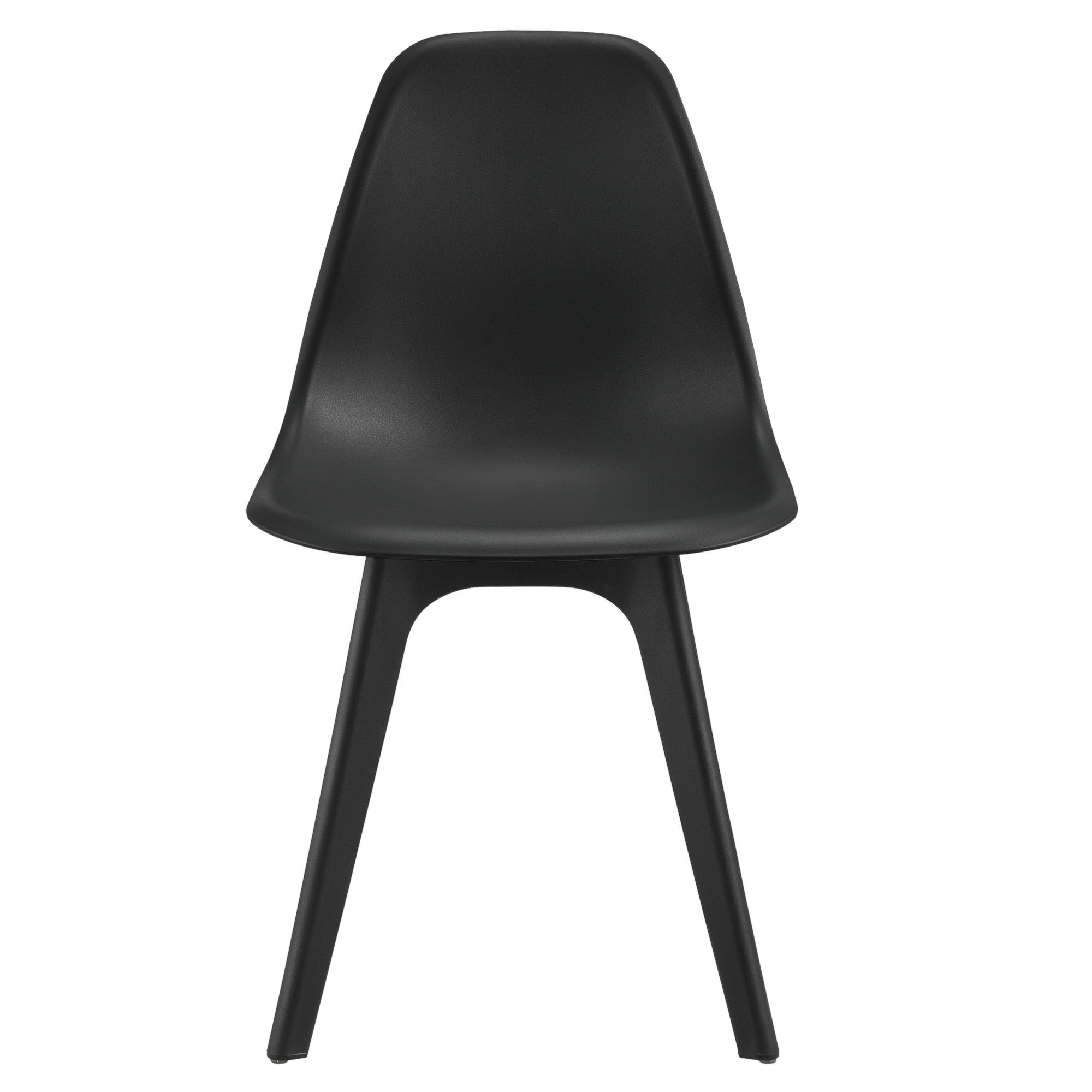 5-tlg., schwarz »Stathelle« Stühle, 1 4 mit Tisch), Stühle Kunststoff Essgruppe, en.casa Küchentisch (Set, Glasplatte