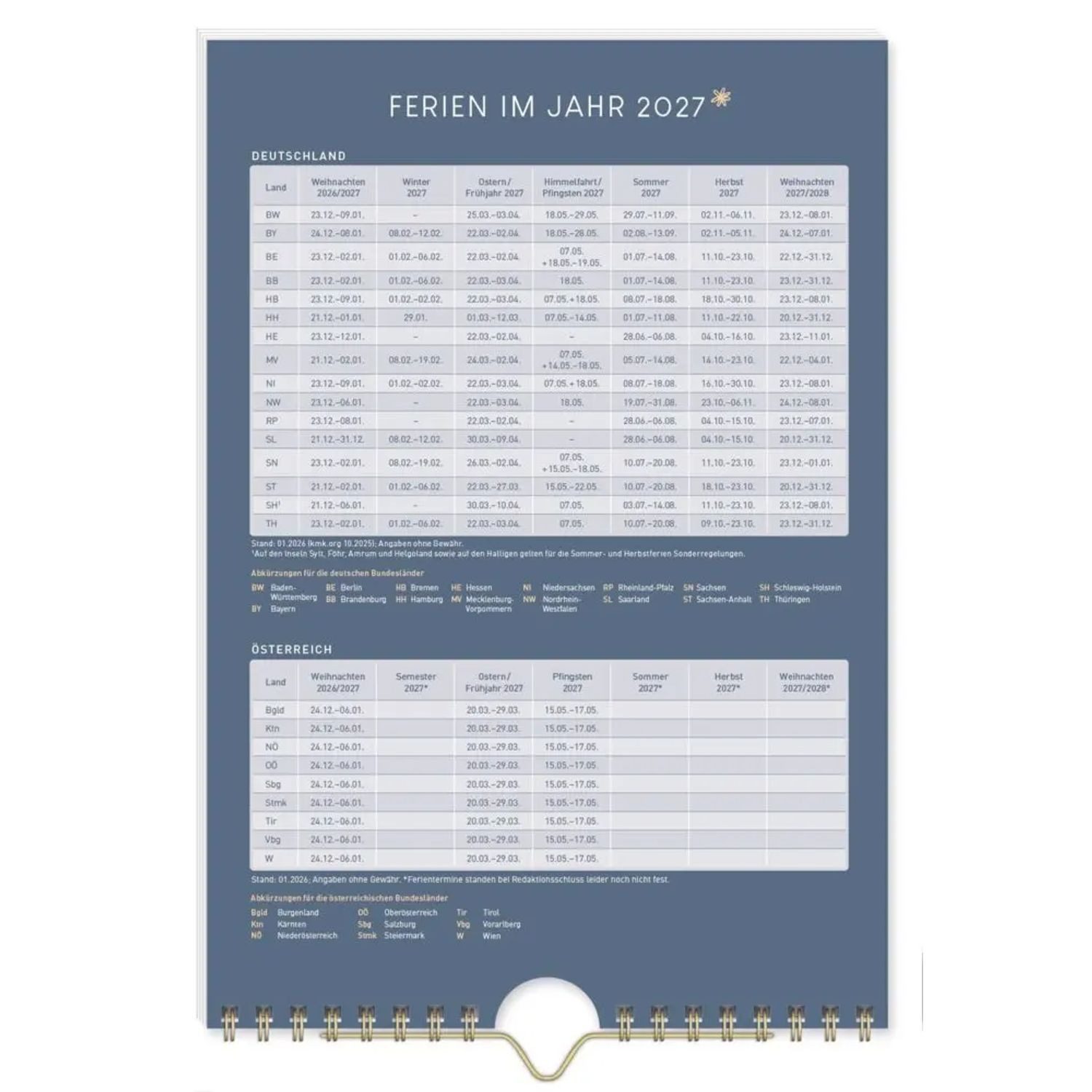 Häfft Wandkalender Bastelkalender A5+ 2027