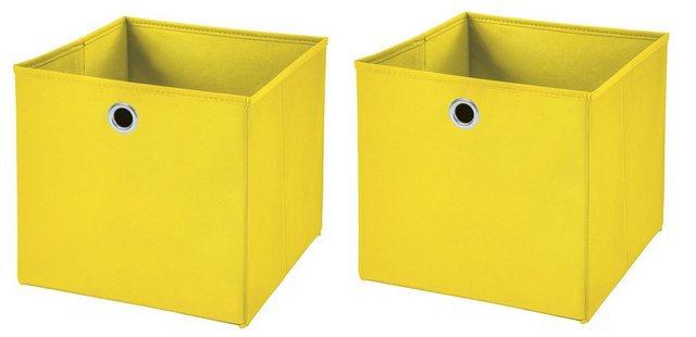 StickandShine Faltbox “2 Stück 32 x 32 x 32 cm Faltbox ohne Deckel Stoffbox Aufbewahrungsbox (4er SET 32x32x32) in verschiedenen Farben 32cm”