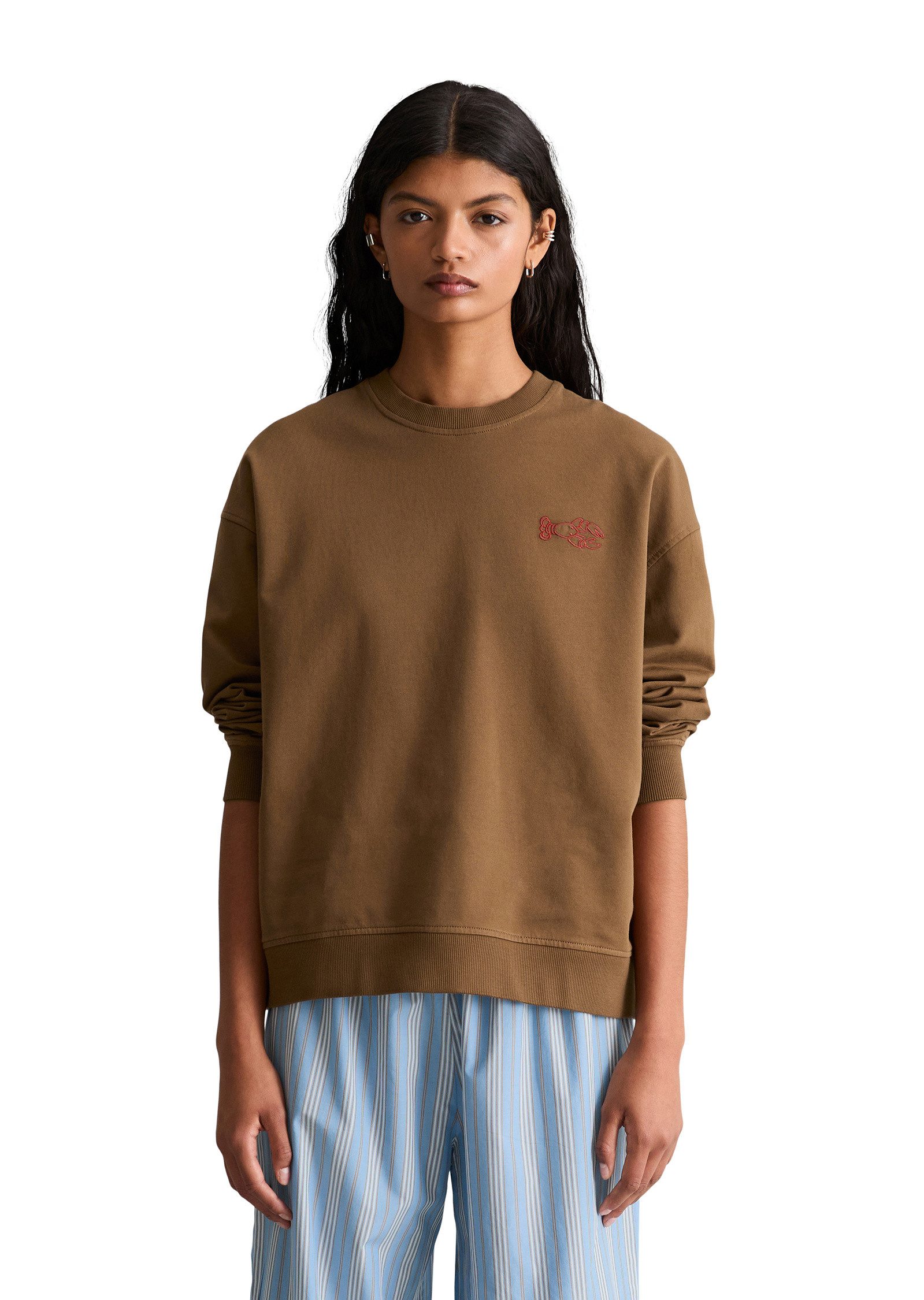 Marc O'Polo DENIM Sweatshirt mit markantem Rückenprint