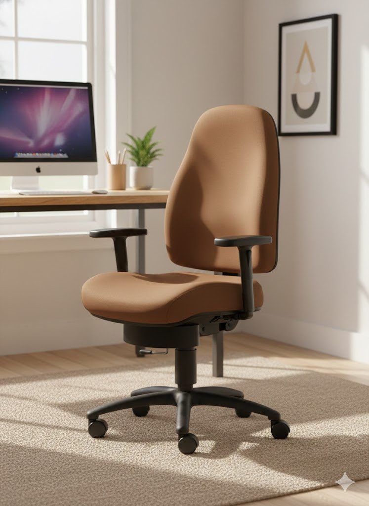 SITWELL STEIFENSAND AG Bürostuhl spektakulärer Frauen-Bürostuhl mit 3D-Mechanik, Ergonomisch, Lordosenstütze, tragbar bis 120kg
