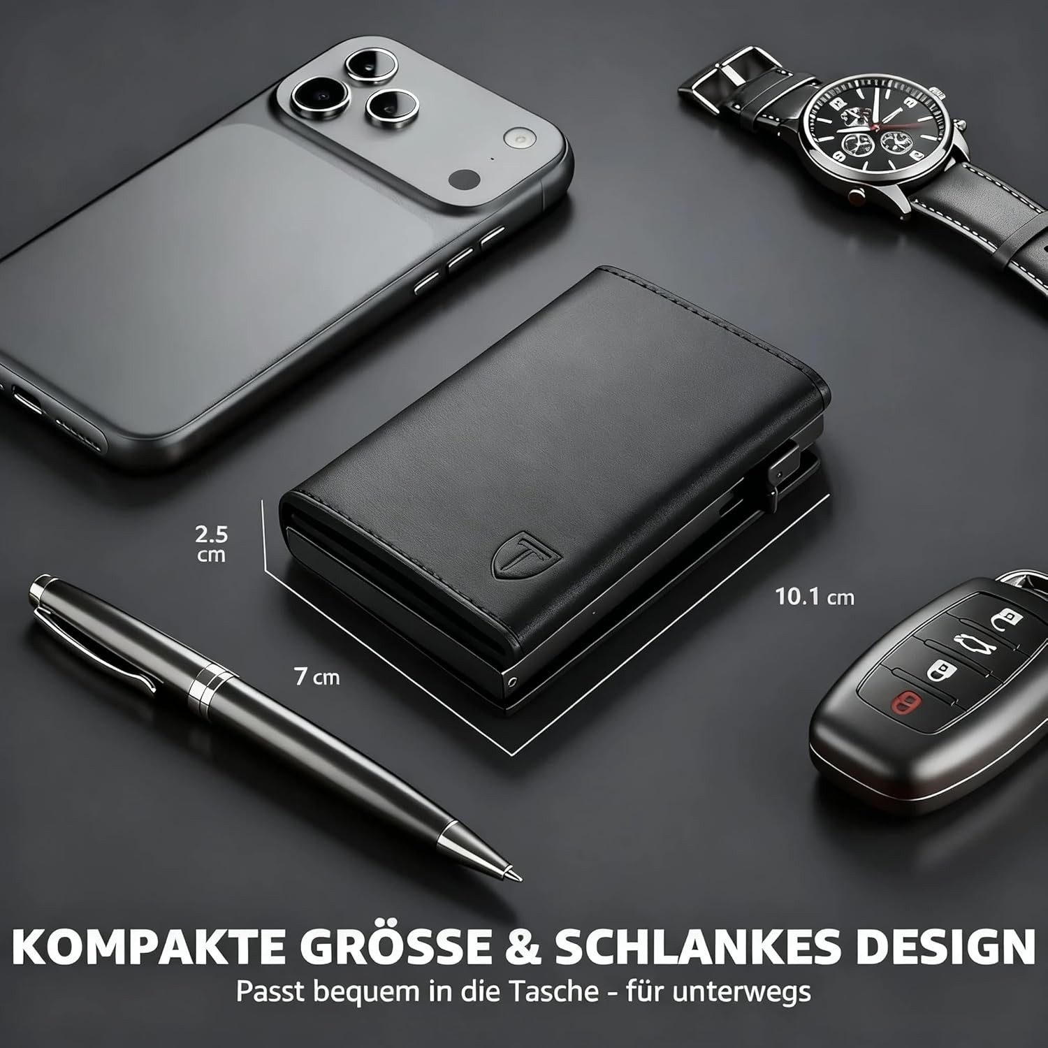 TEEHON Geldbörse Smart Wallet 3.0, Portmonee Herren Leder mit Magnetverschl günstig online kaufen