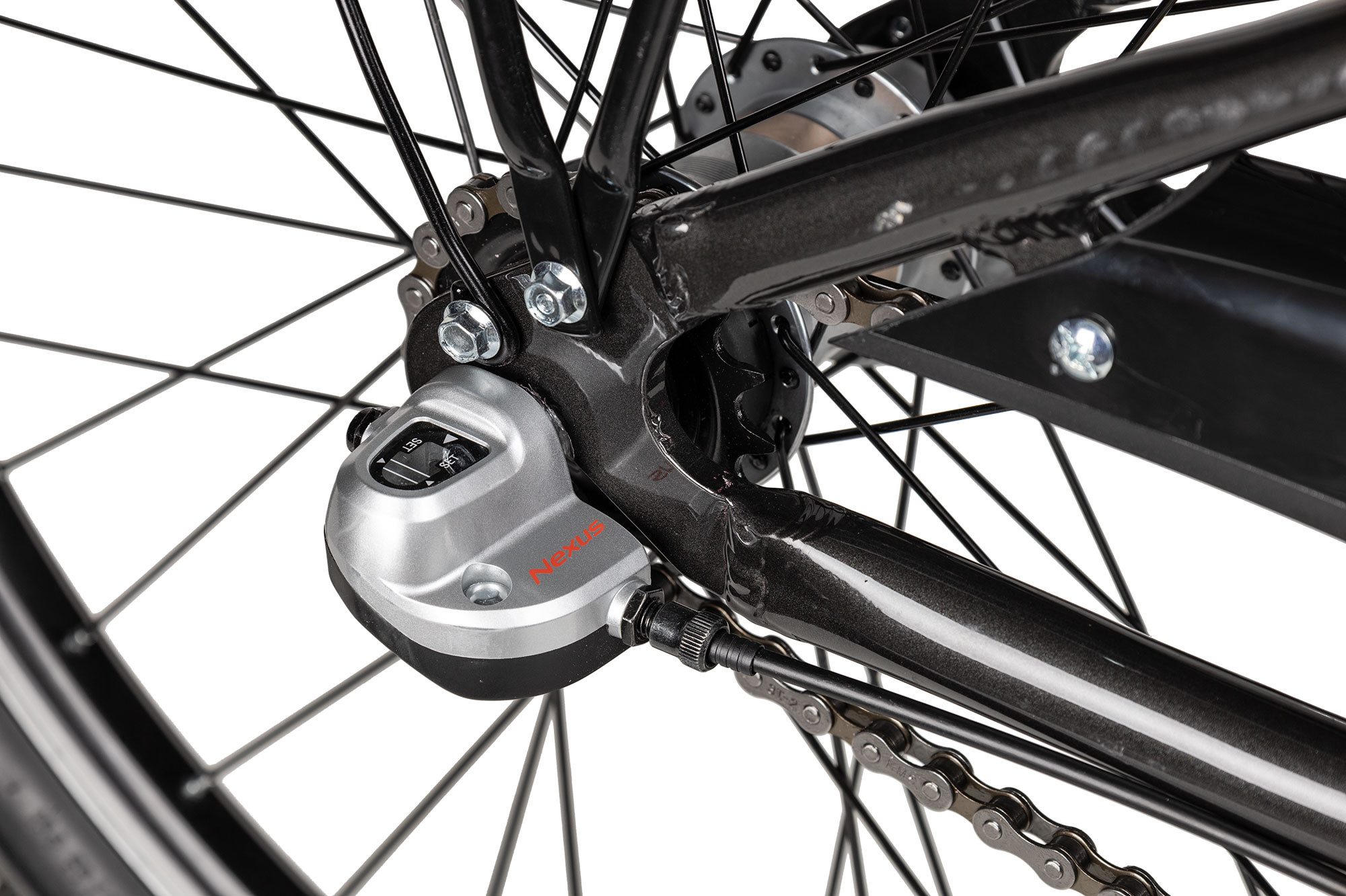 Axess Kinderfahrrad Adventure 3 24 Trapez, 3 Gang Shimano Nexus 3 Rücktritt Schaltwerk, Nabenschaltung Rücktritt, Nebenschaltung Rücktritt violett/rosa