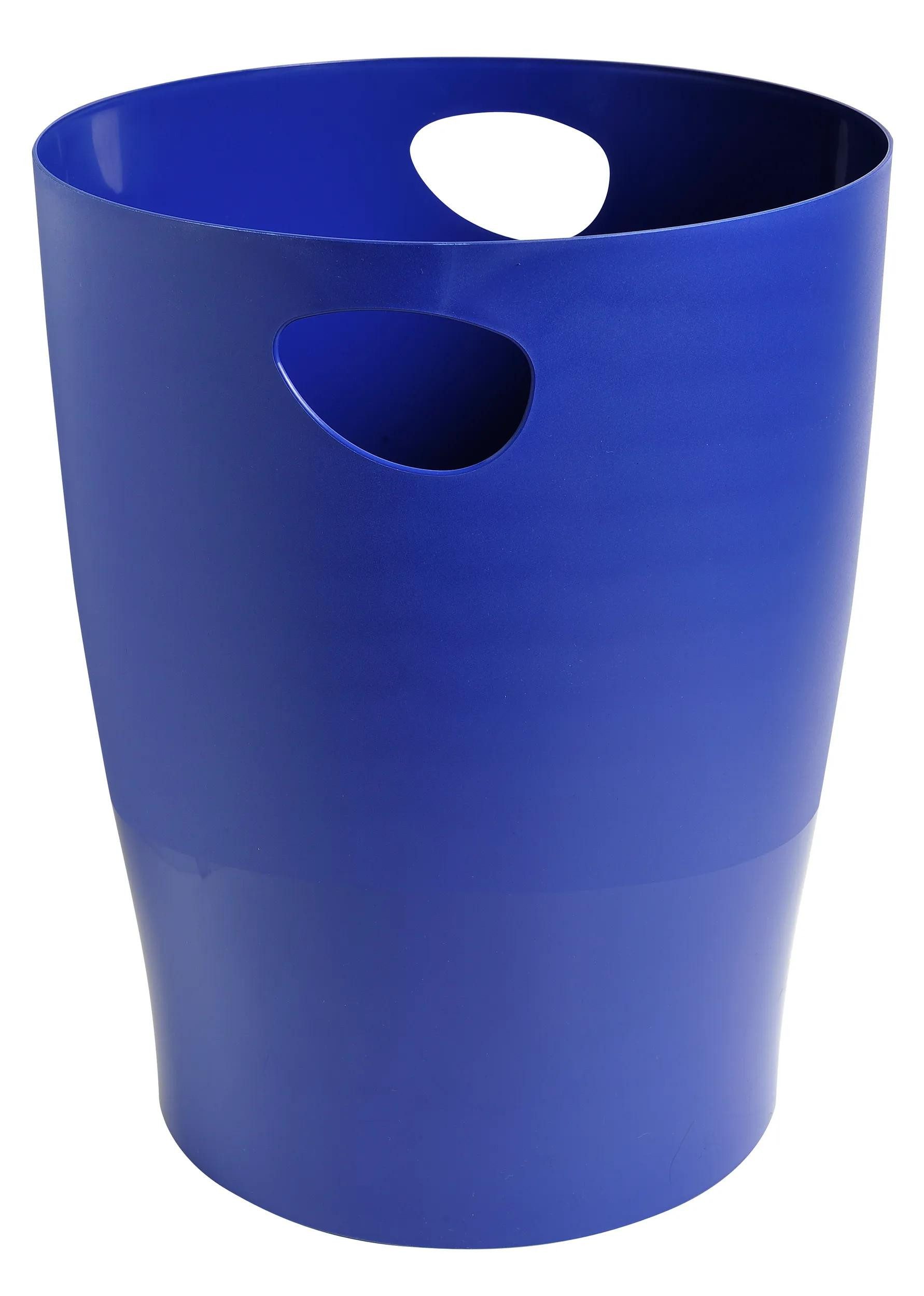 EXACOMPTA Papierkorb 8x Papierkorb Ecobin, 15 Liter, Forever - Nachtblau - 453104D, Papierkörbe