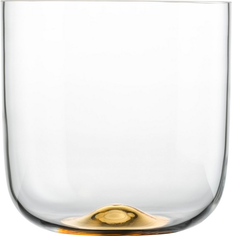 Eisch Kristallglas, St), DOT mundgeblasenes Tischvase (1 18 cm H. 24karätigem mit veredelt, Gold