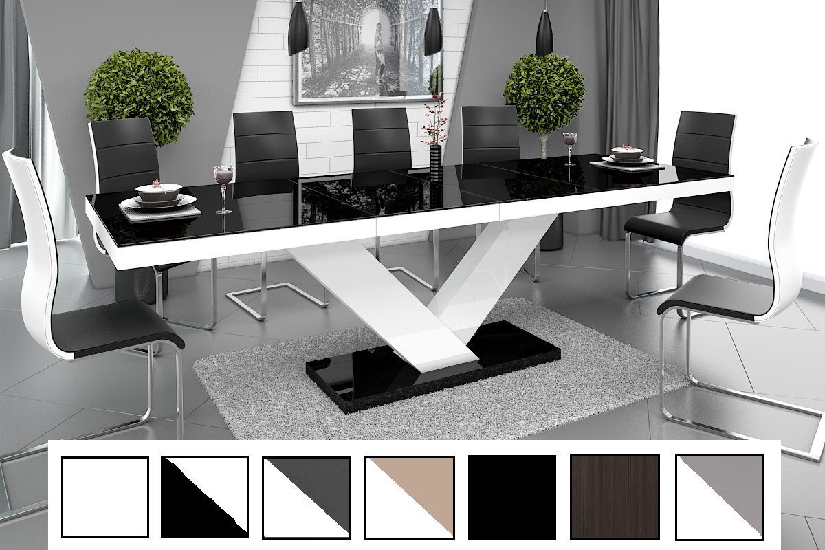 designimpex Esstisch Design Tisch HE-999 Schwarz günstig online kaufen