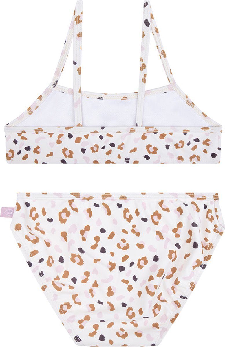 Swim Essentials Bandeau-Bikini Swim Essentials UV-Bikini, für Mädchen weiß/khaki Leoparden Muster