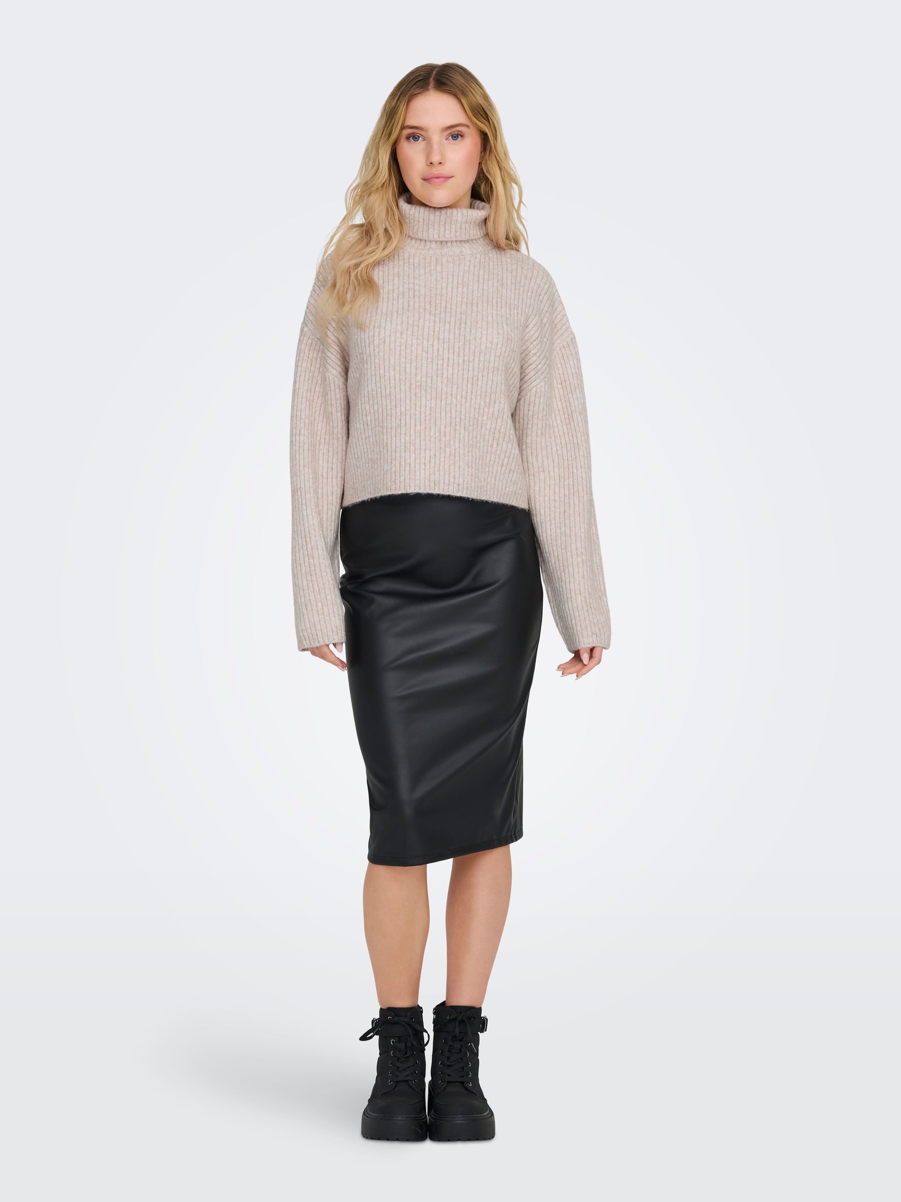 ONLY Strickpullover Strickpullover Rollkragen langarm ONLMELANIE günstig online kaufen