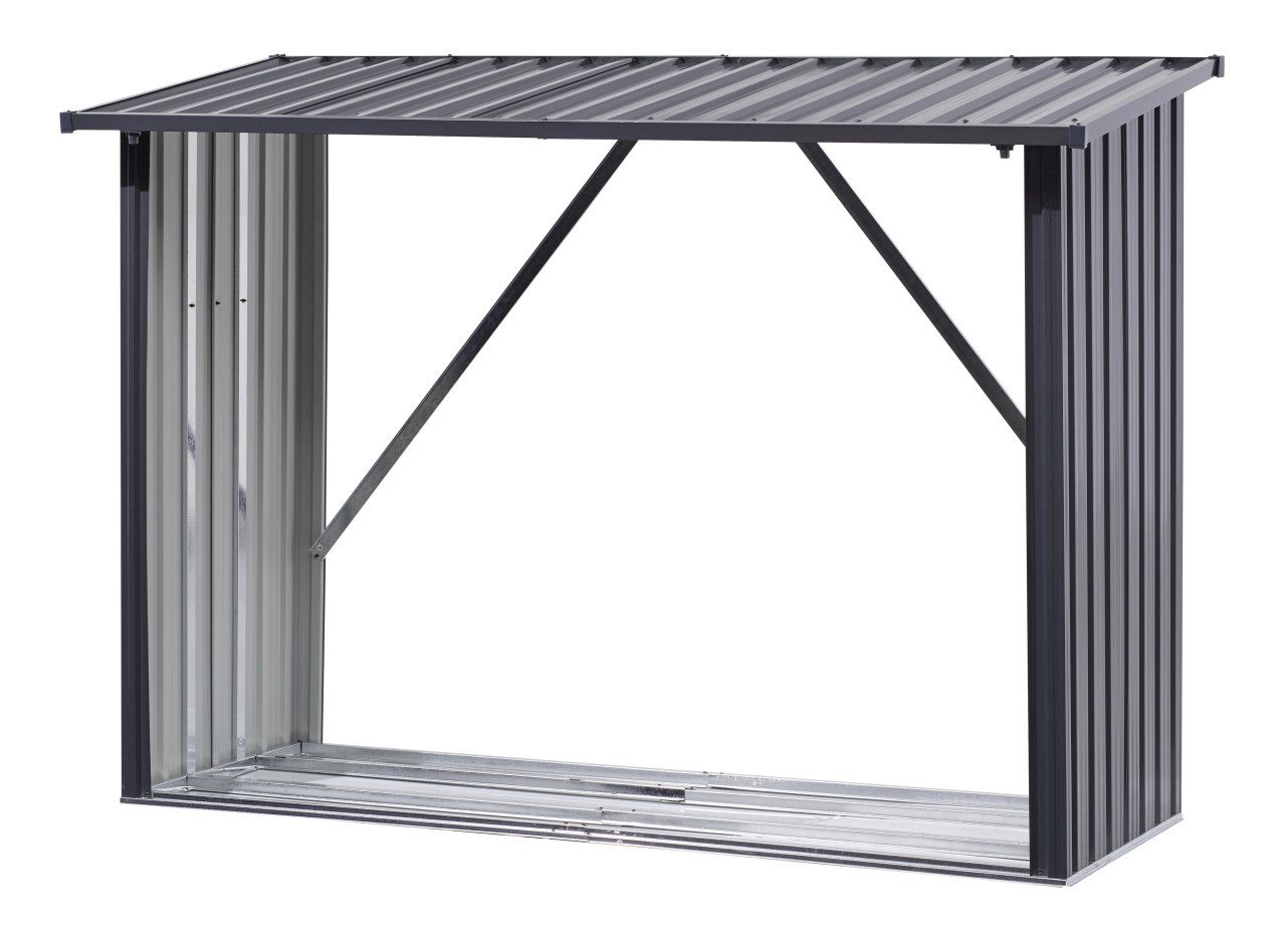 Floraworld Kaminholz Floraworld Kaminholzregal XL anthrazit 217 x 89 cm