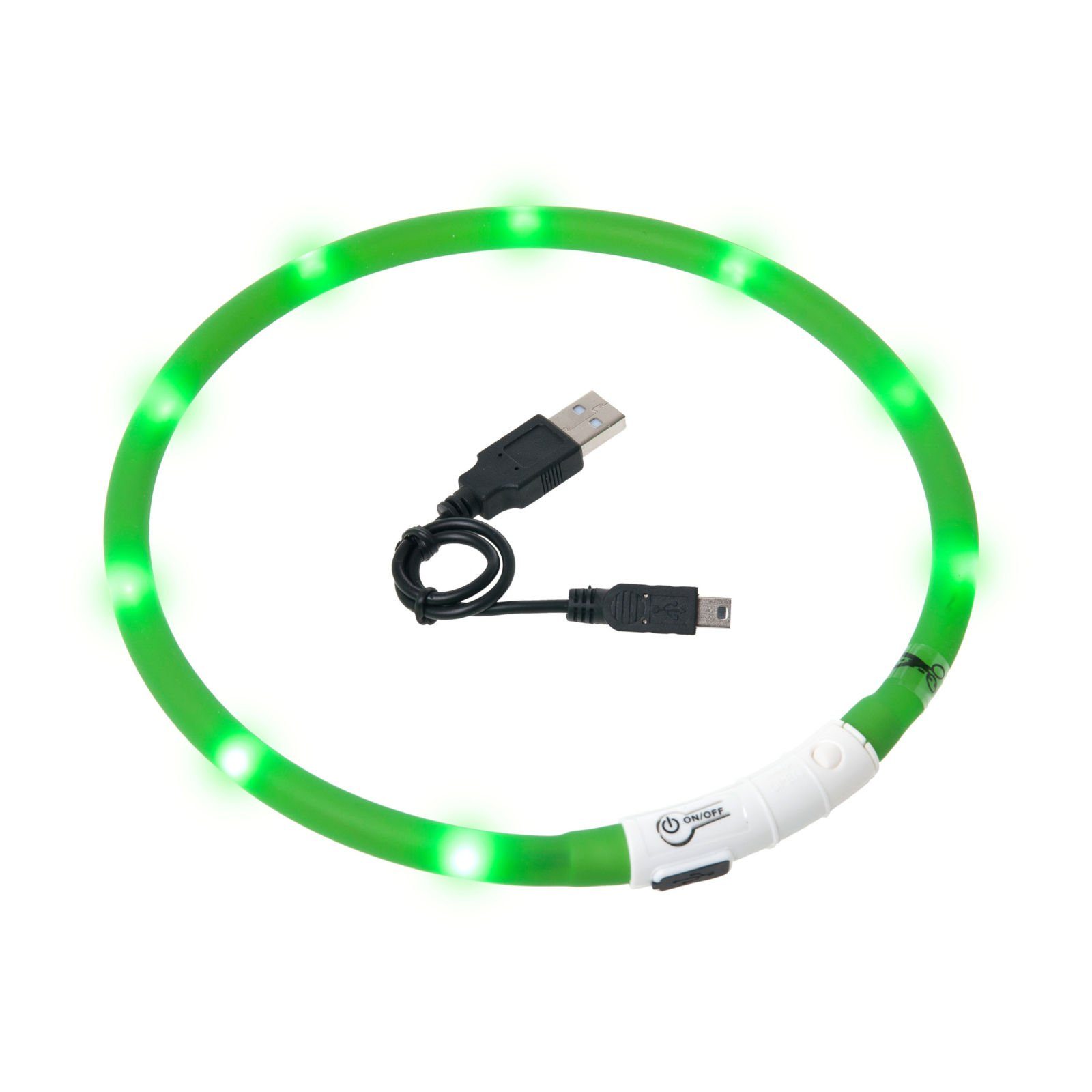 Karlie Hunde-Halsband Visio Light LED Schlauchhalsband für Hunde grün günstig online kaufen