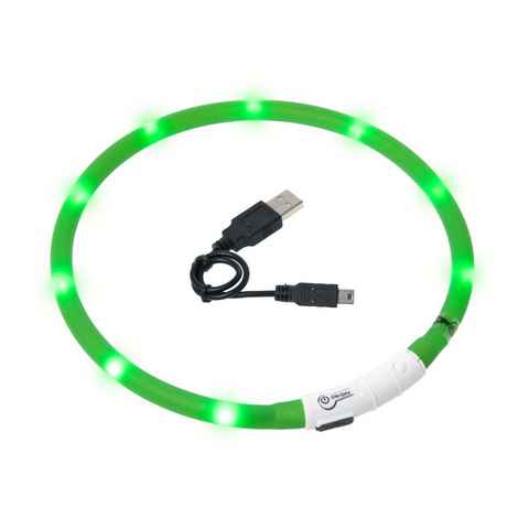 Karlie Hunde-Halsband Karlie Visio Light LED Schlauchhalsband für Hunde - grün