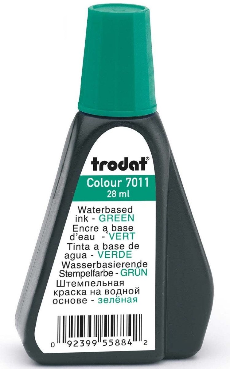 TRODAT Stempel Stempelfarbe ohne Öl 28ml grün
