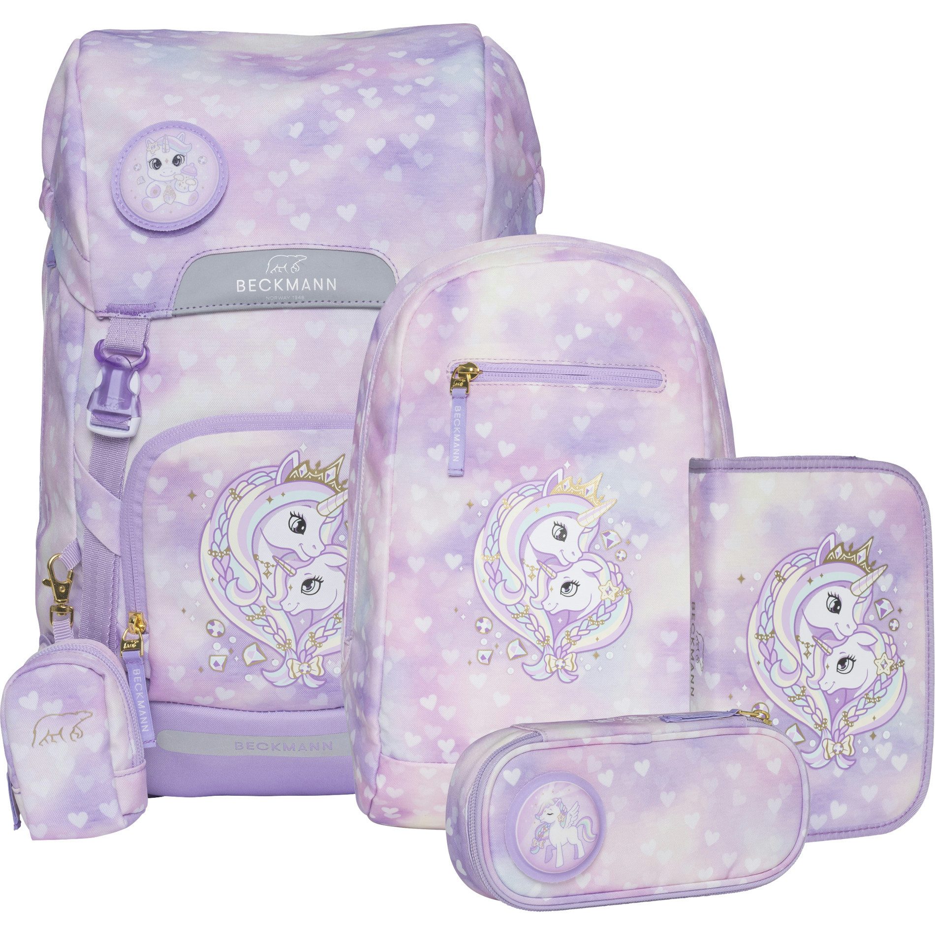 Beckmann Schulranzen Classic Maxi 6-teiliges Set