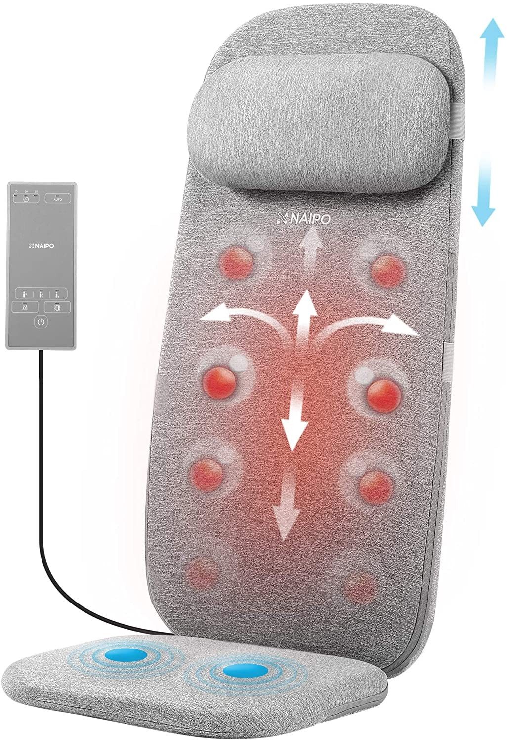NAIPO Massagegerät, NAIPO Massagesitzauflage MGBK-12075