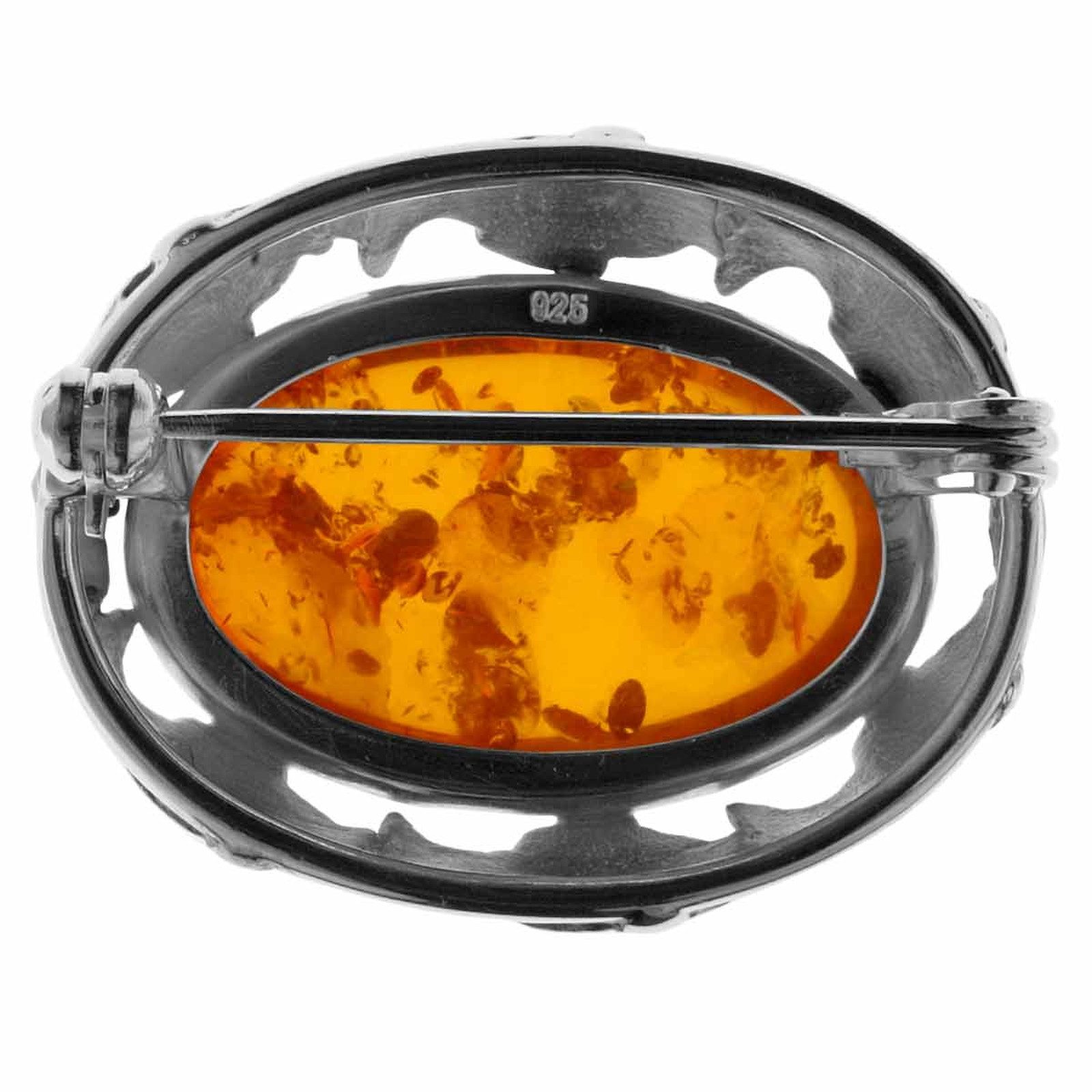 OSTSEE-SCHMUCK Brosche Ostsee-Schmuck Brosche Fischland 31x25 mm