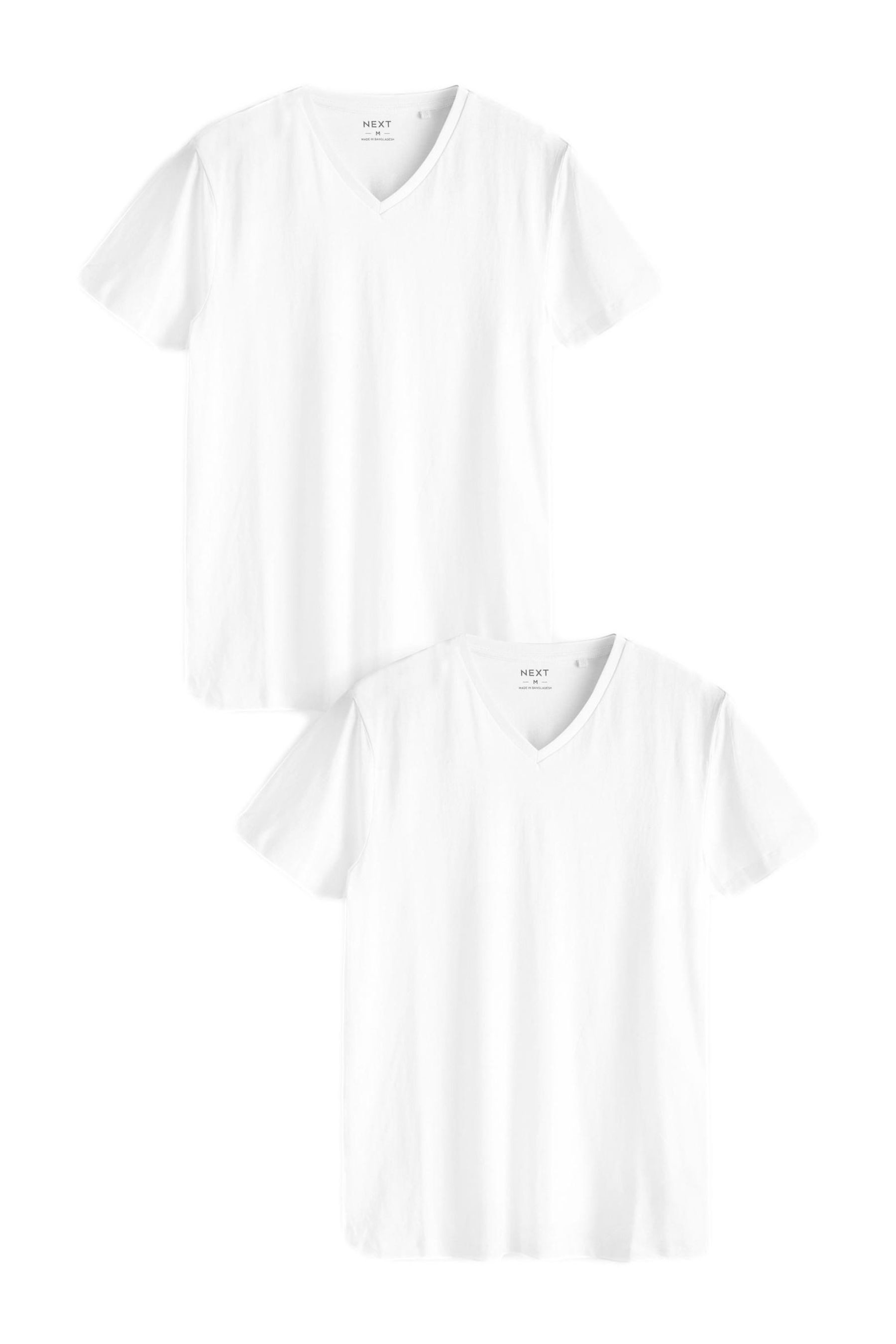 Next Unterhemd T-Shirts mit V-Ausschnitt, 2er-Pack (2-St)