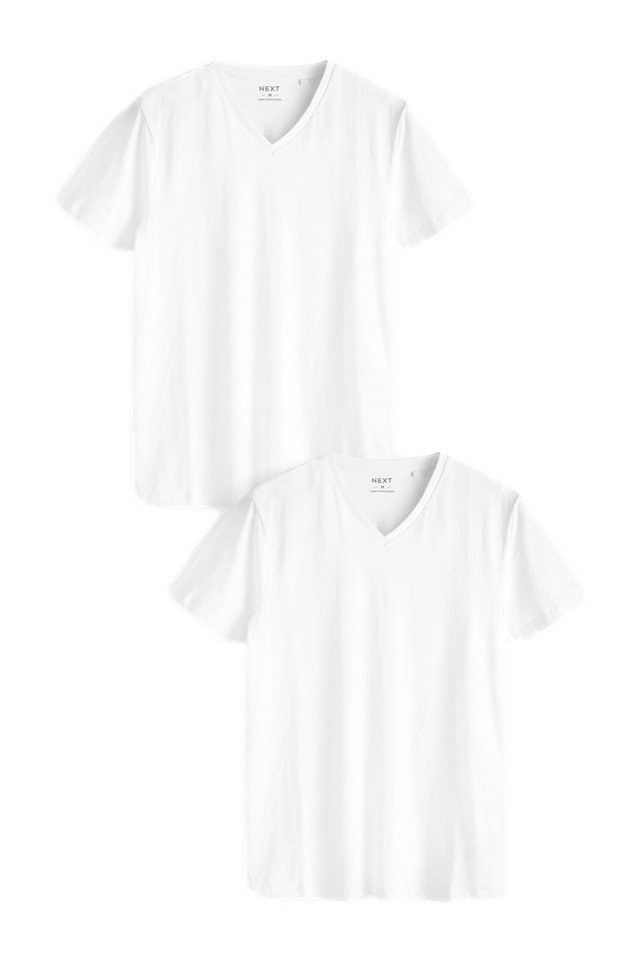 Next Unterhemd T-Shirts mit V-Ausschnitt, 2er-Pack (2-St)