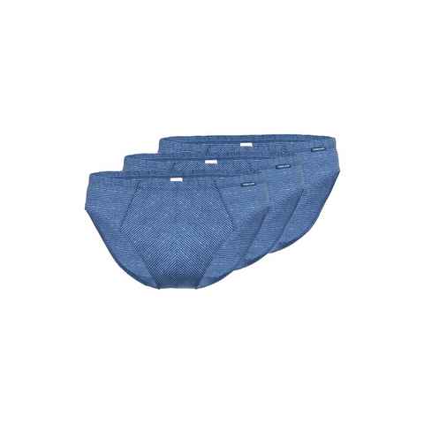 Ammann Slip 3er Pack Jeans Single (Spar-Set, 3-St) Slip / Unterhose - Baumwolle - Ohne Eingriff - Klassischer Schnitt