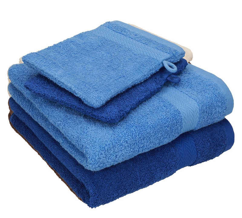 Betz Handtuch Set 4 TLG. Handtuch Set Happy Pack 100% Baumwolle 2 Handtücher 2 Waschhandschuhe, 100% Baumwolle, (4-tlg)
