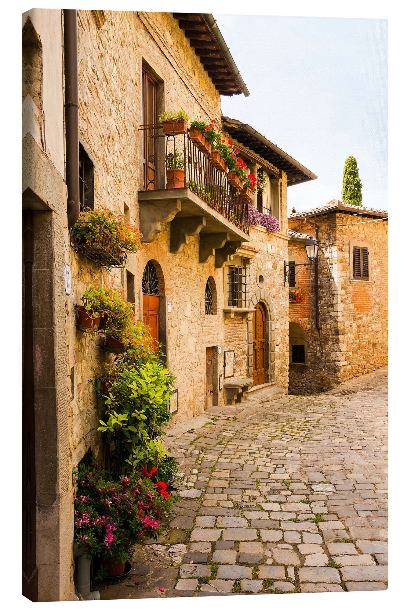 Posterlounge Wandbild Mediterrane Gasse Toskana, Reiner Würz, erhältlich als Poster, Leinwandbild, Wandsticker oder Acrylglasbild