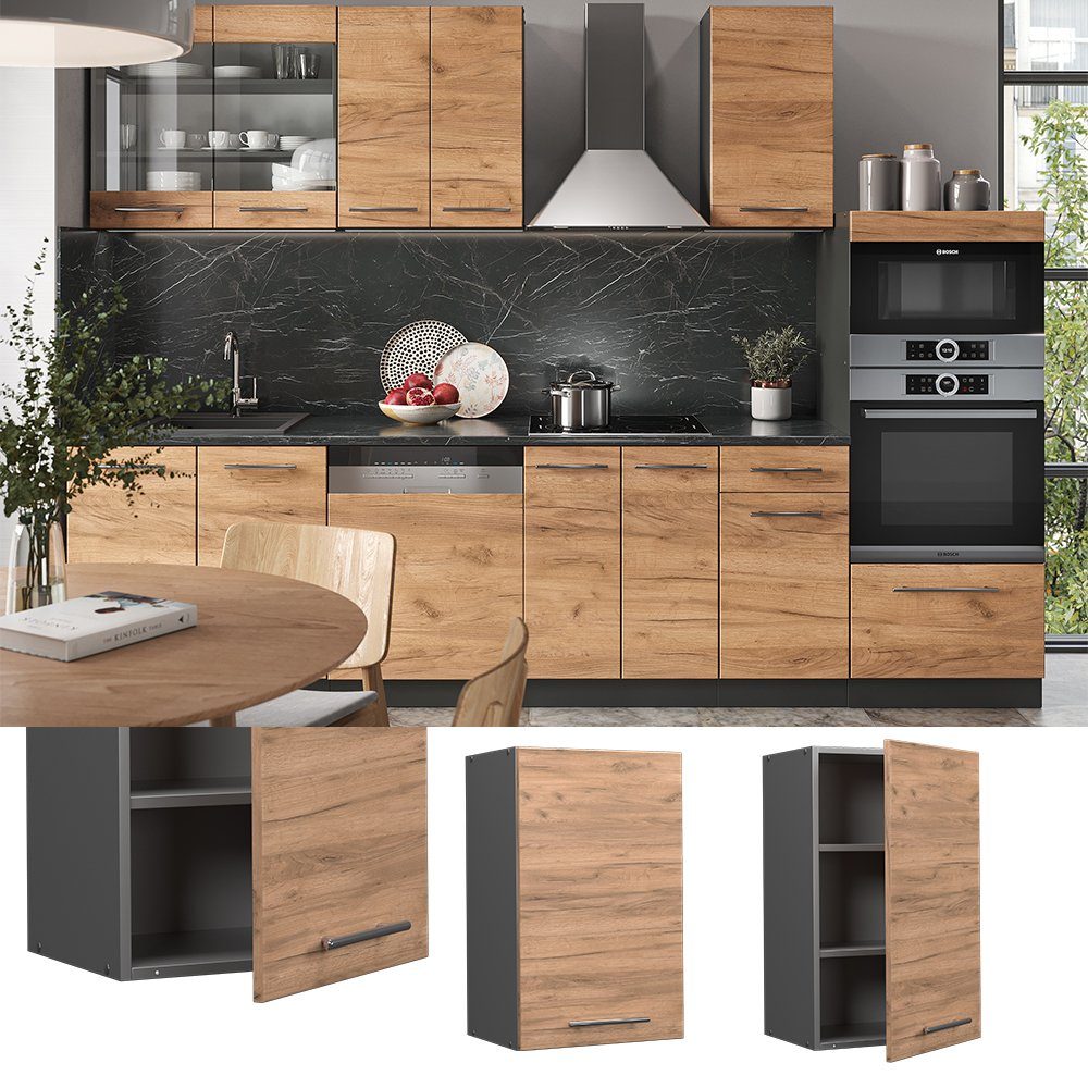 Vicco Hängeschrank Fame-Line, Goldkraft Eiche/Anthrazit, 45 günstig online kaufen