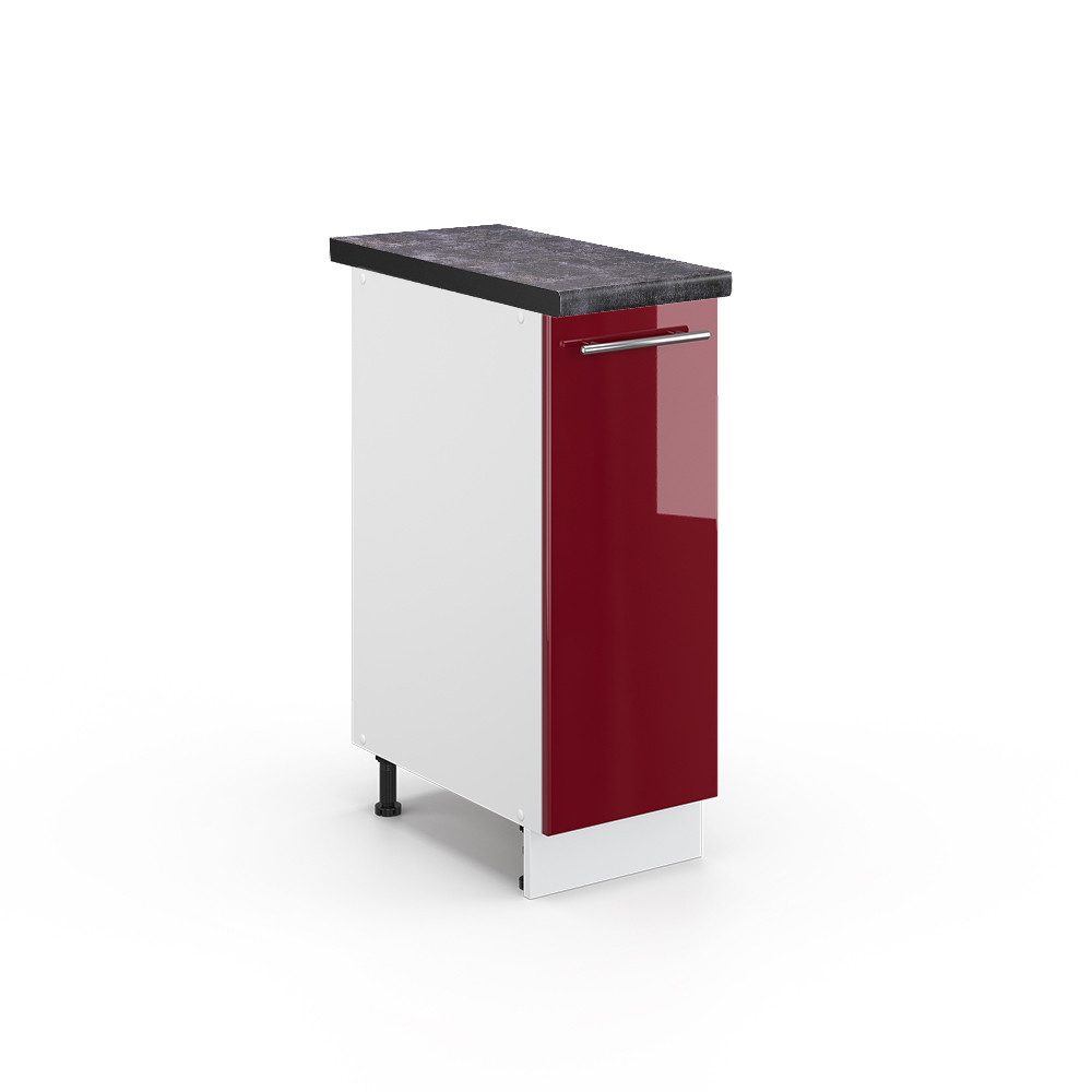 Vicco Apothekerschrank Fame-Line, Bordeaux Hochglanz/Weiß, 30 günstig online kaufen