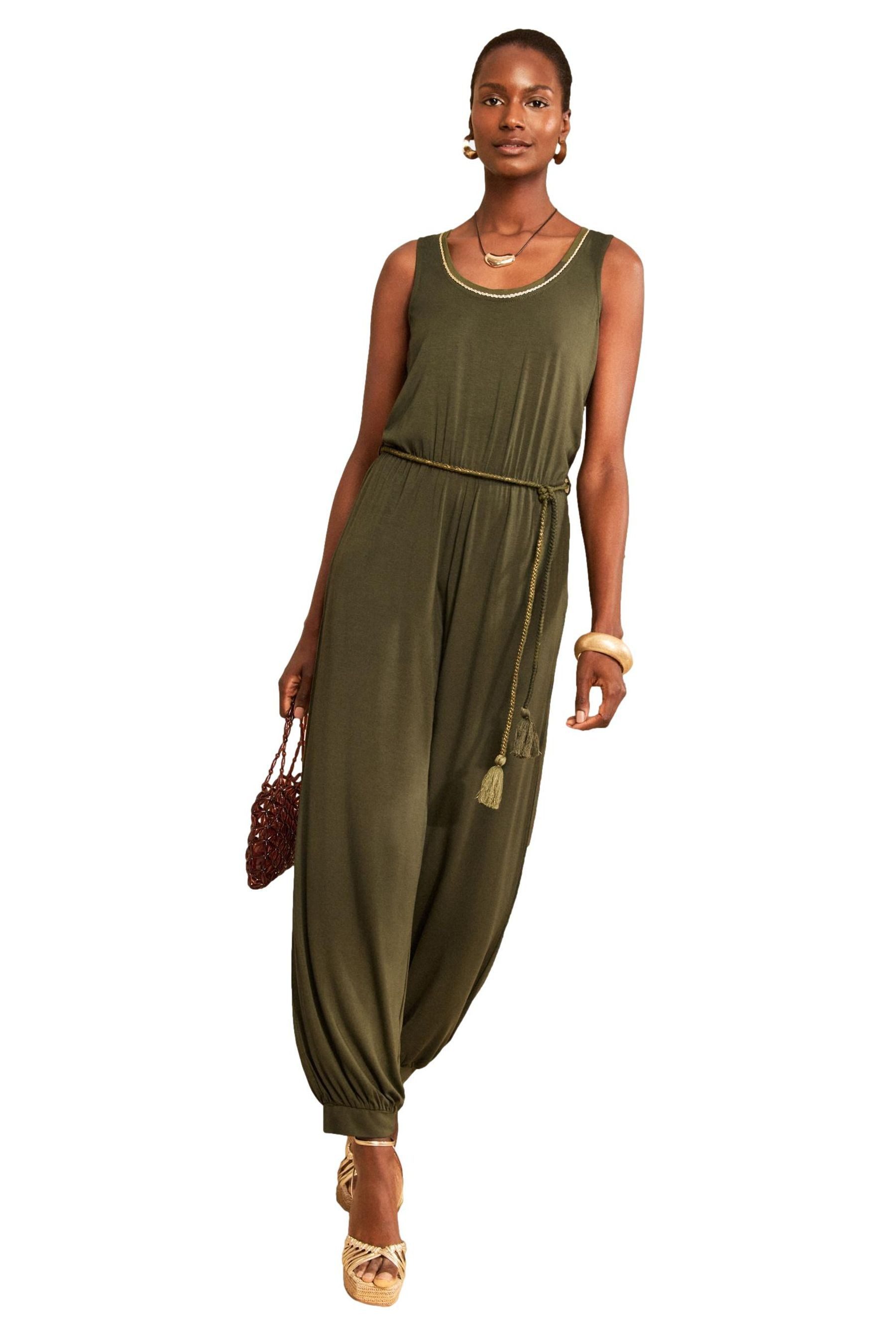 Love & Roses Jumpsuit Love & Roses Jersey-Jumpsuit mit Gürtel (1-tlg)