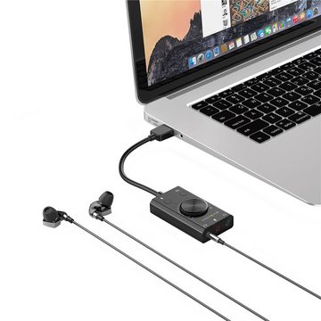 Terratec AUREON 5.1 USB USB-Soundkarte, Externe Soundkarte, Ersatzsoundkarte, Lautstärkeregler, Plug & Play