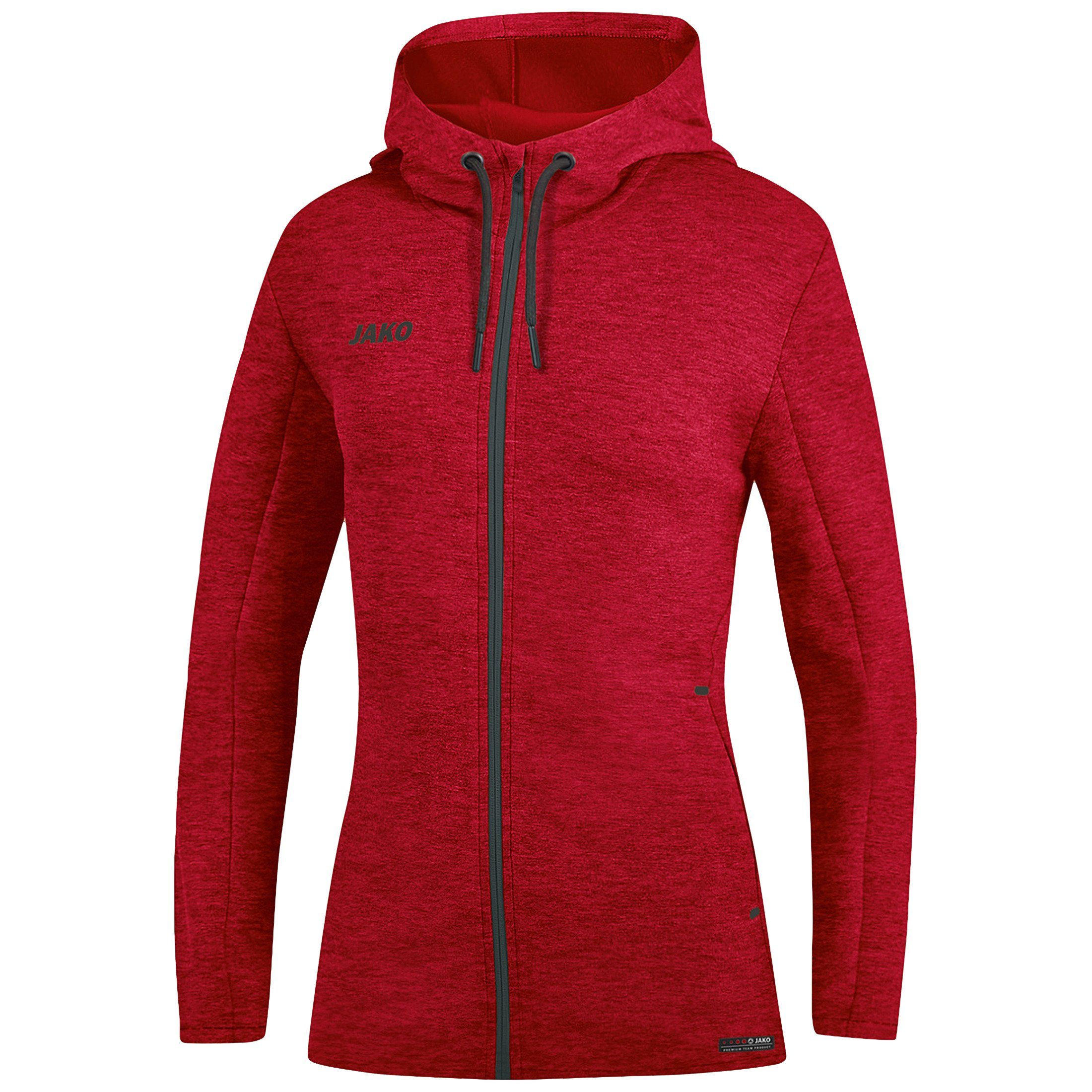 Jako Trainingsjacke Premium Basic Kapuzenjacke Damen rot