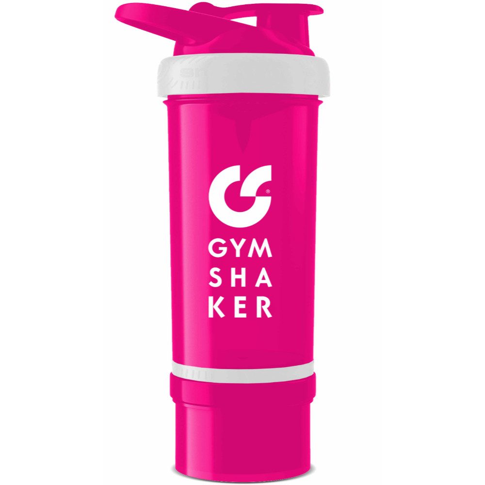 GYMSHAKER Protein Shaker mit Pulverfach - Trinkflasche für Fitness, Sport & Bodybuilding