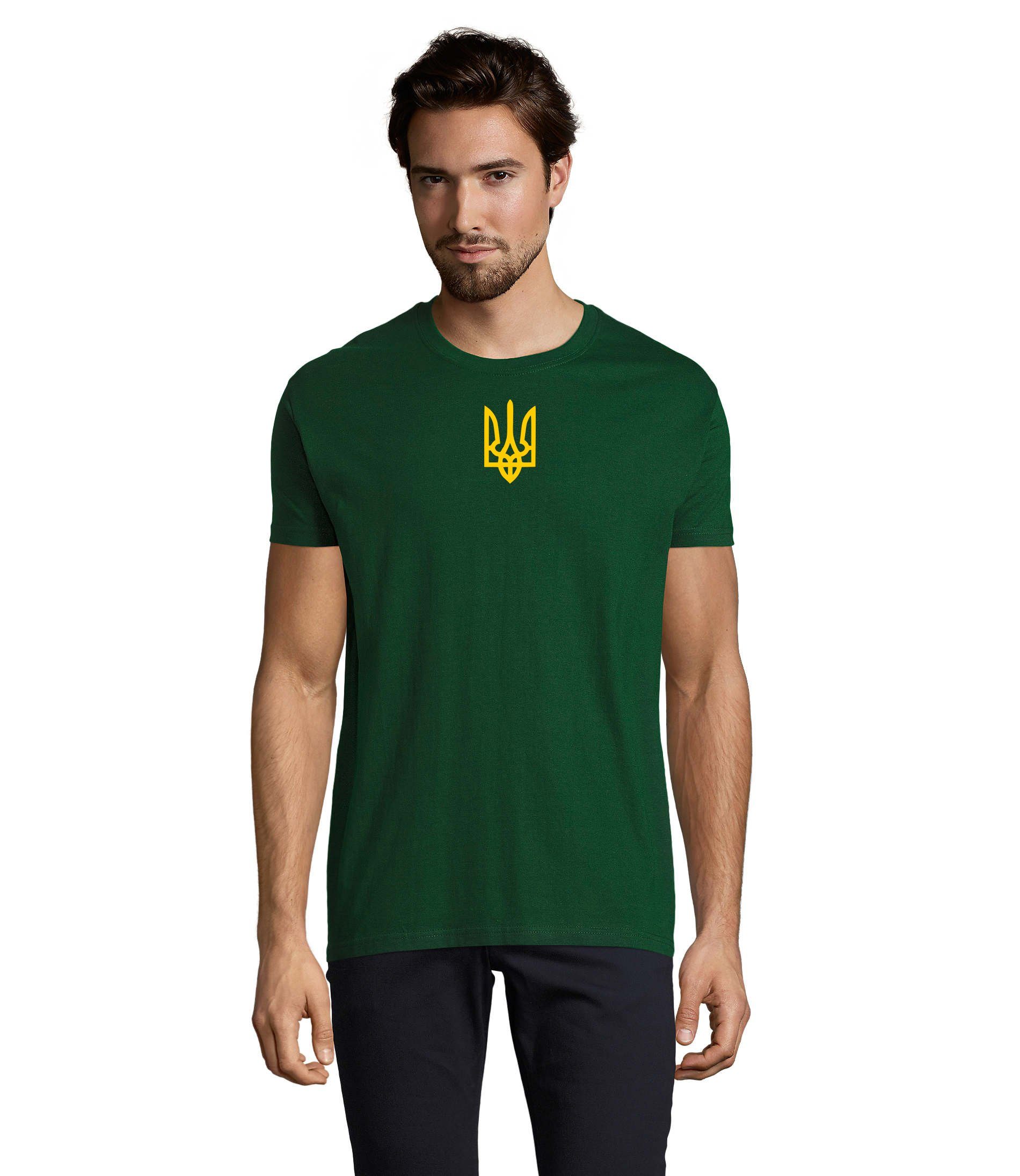 Blondie & Brownie T-Shirt Nato Ukraina Armee Herren Flaschengrün Selenskyj Ukraine Army Peace Print