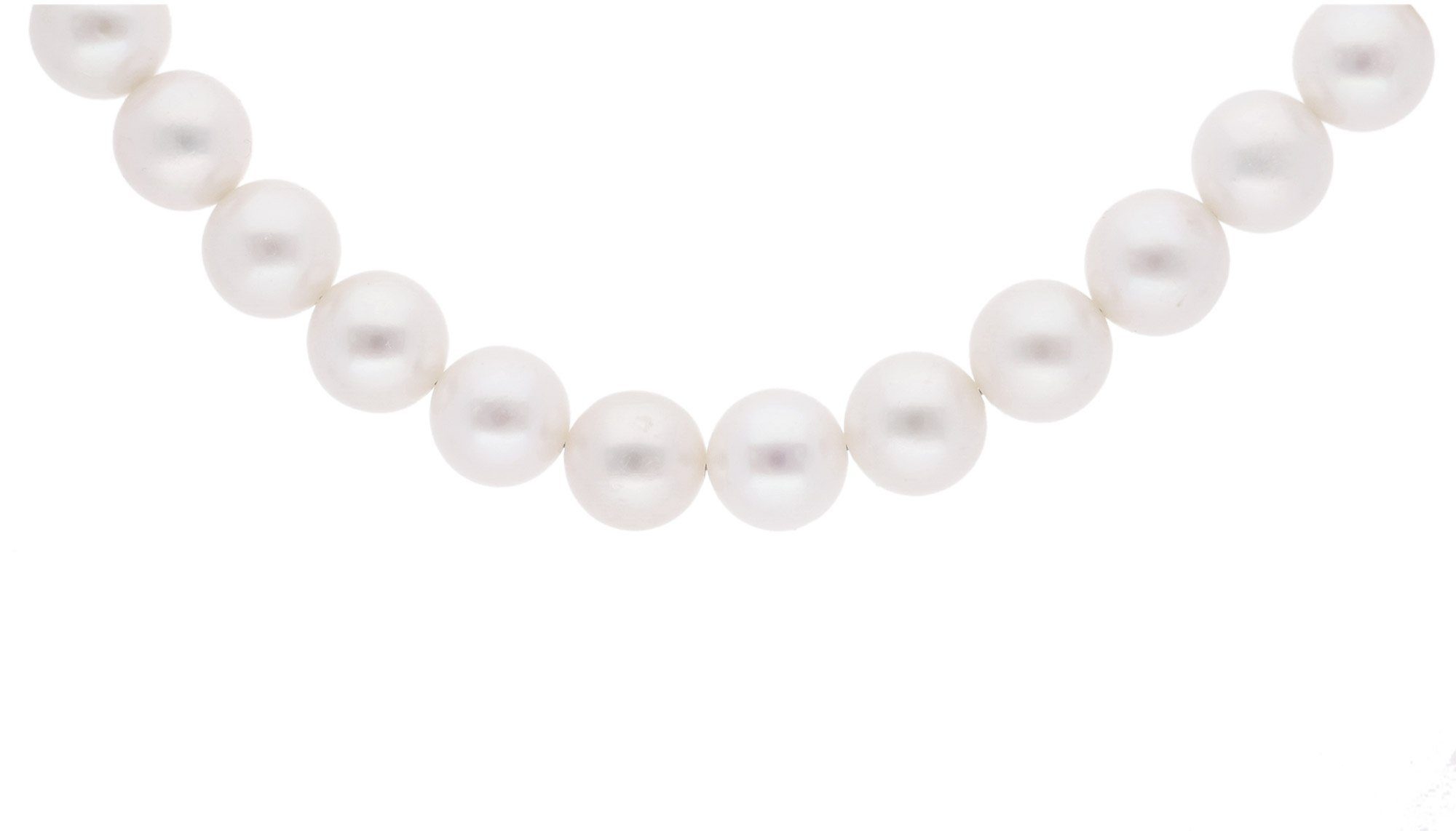 trendor Perlenkette Perlenkette 925 Silber mm 9-10 Süßwasserperlen