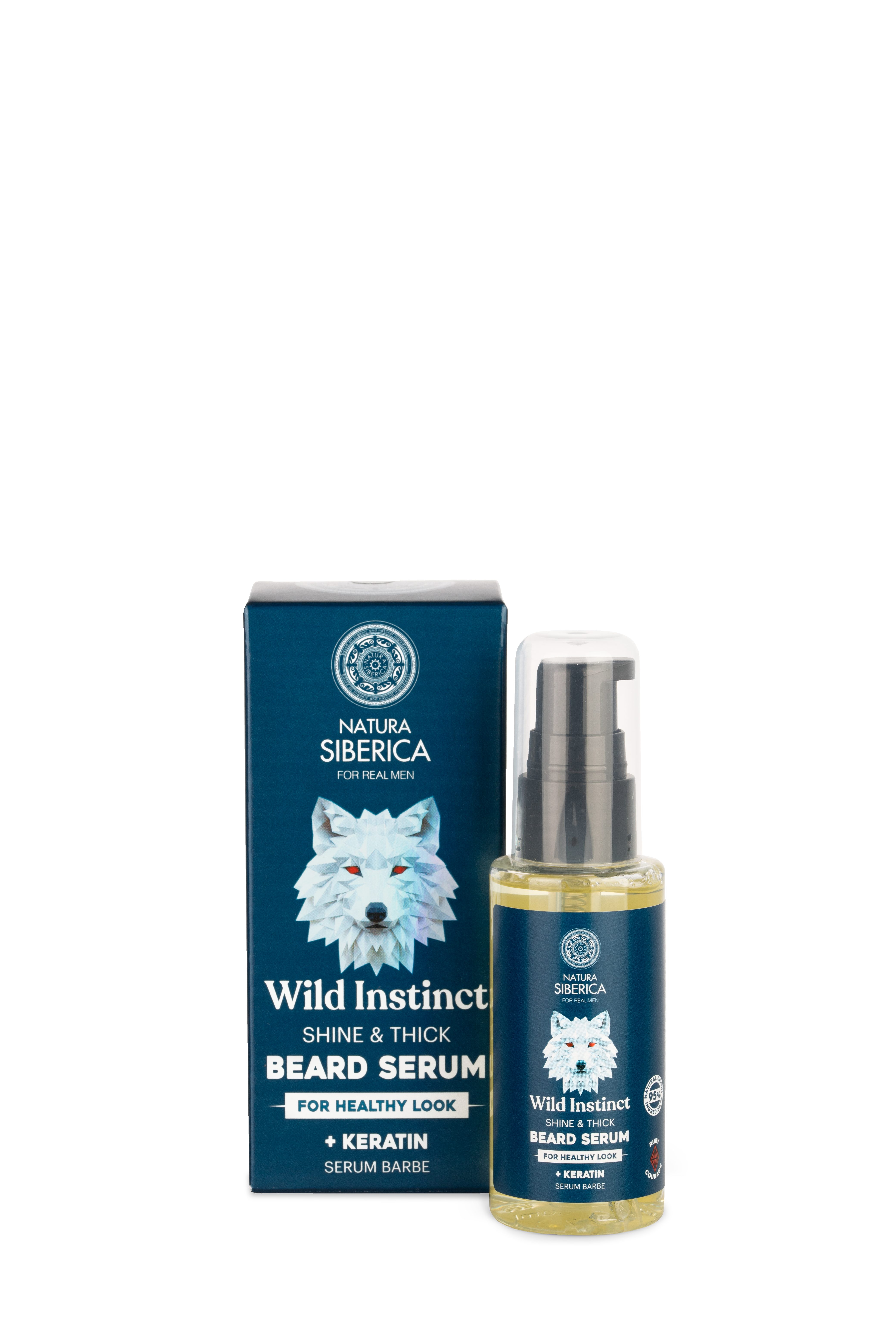 Natura Siberica Bartöl Men Wild Instinct. Shine & Thick Beard Serum, For Healthy Look, 50 ml