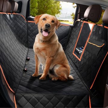 CALIYO Tierdecke Autoschondecke Hund Rücksitz mit Seitenschutz, Kratzfest Autodecke Hundematte Auto, Hunde Autositz 147x137cm