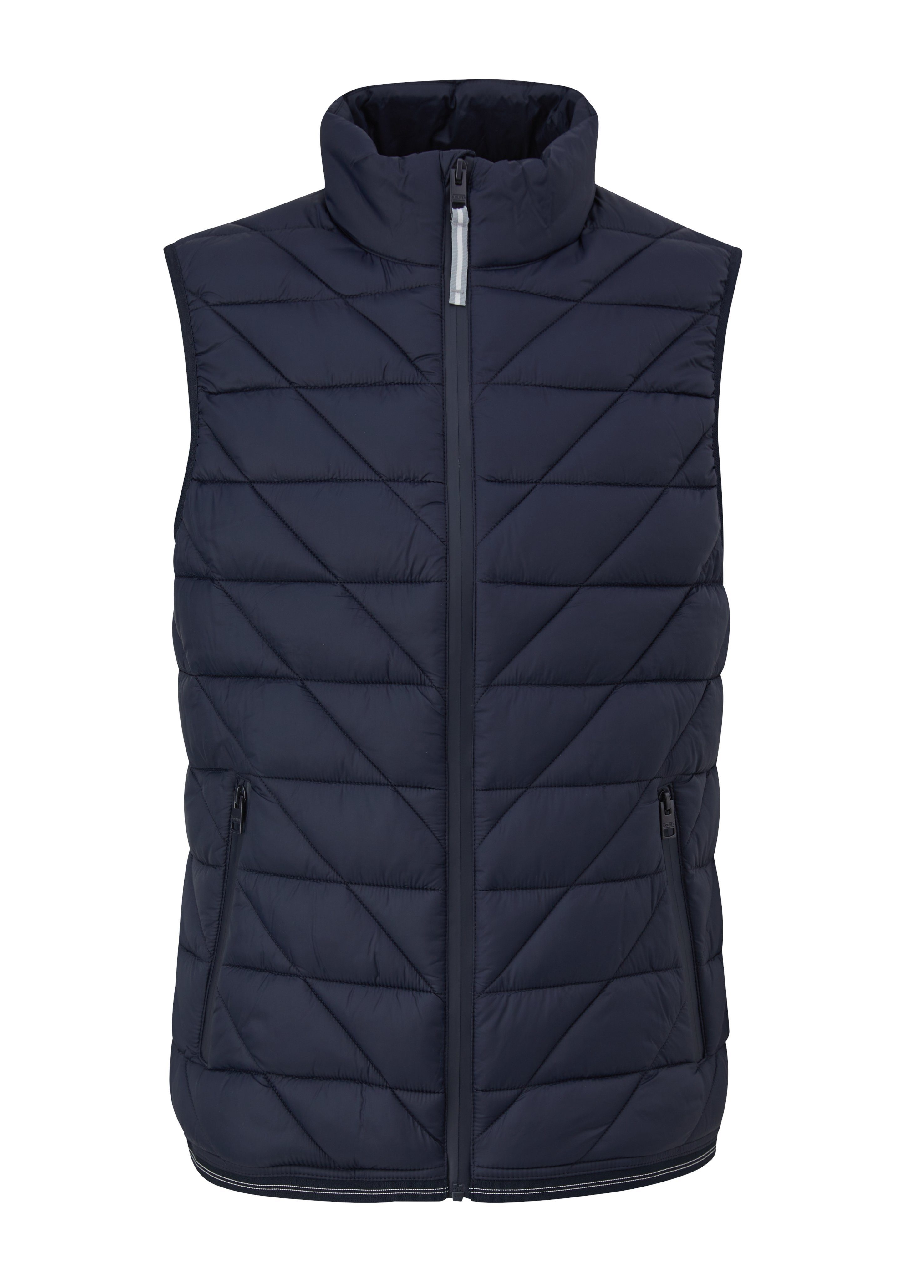 s.Oliver Stehkragenpullover Leichte Steppweste mit Stehkragen