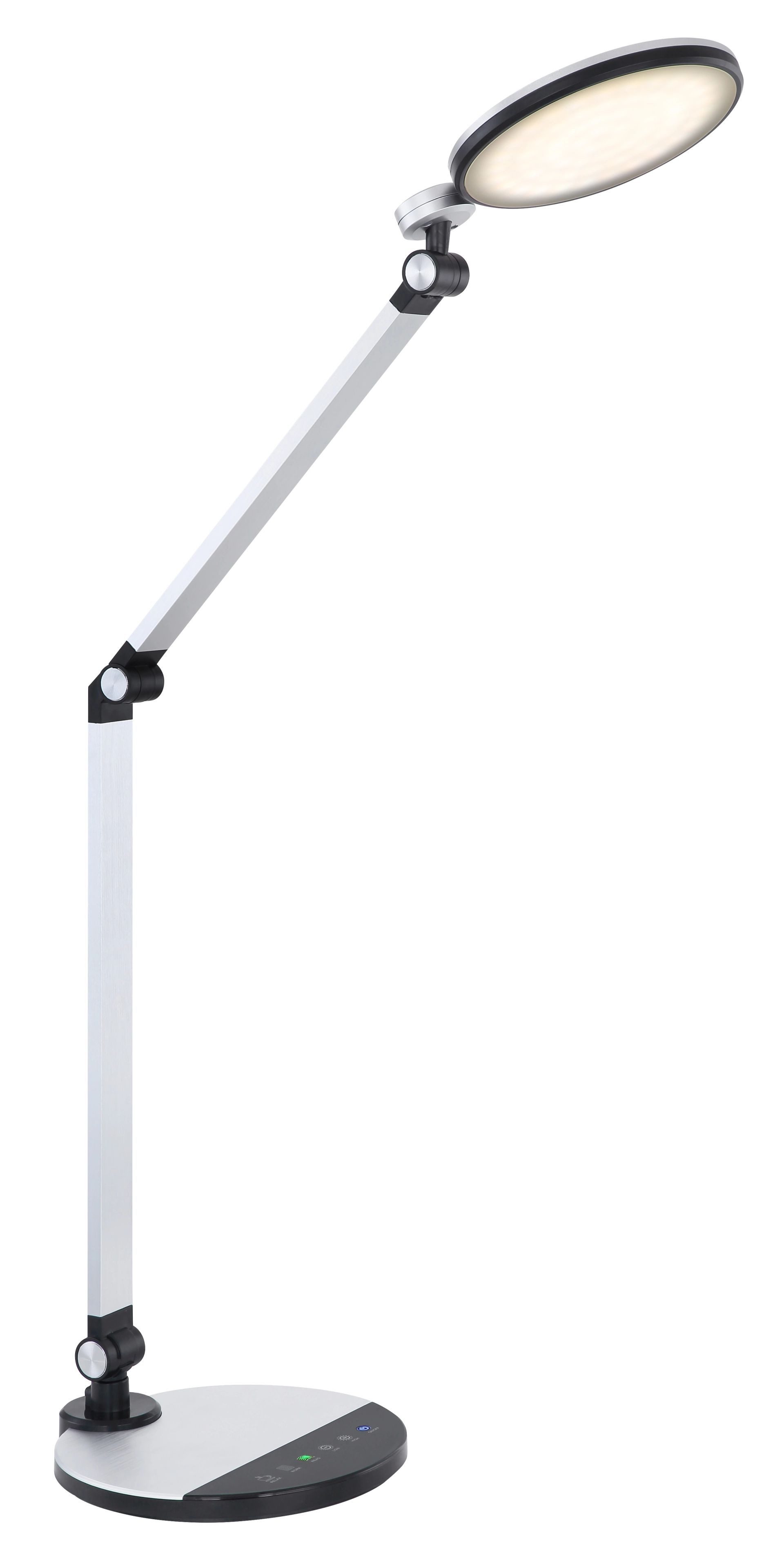 GLOBO LIGHTING LED Tischleuchte KONSTI, Dimmfunktion, mehrere Helligkeitsstufen, LED fest integriert, warmweiß - kaltweiß, Schreibtischlampe, Tischlampe, Büro, Arbeitszimmer