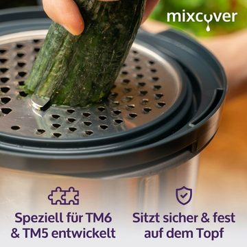 Mixcover Küchenmaschinen-Adapter mixcover Gemüse, Obst und Käsereibe für den Thermomix TM6 und TM5, Thermomix