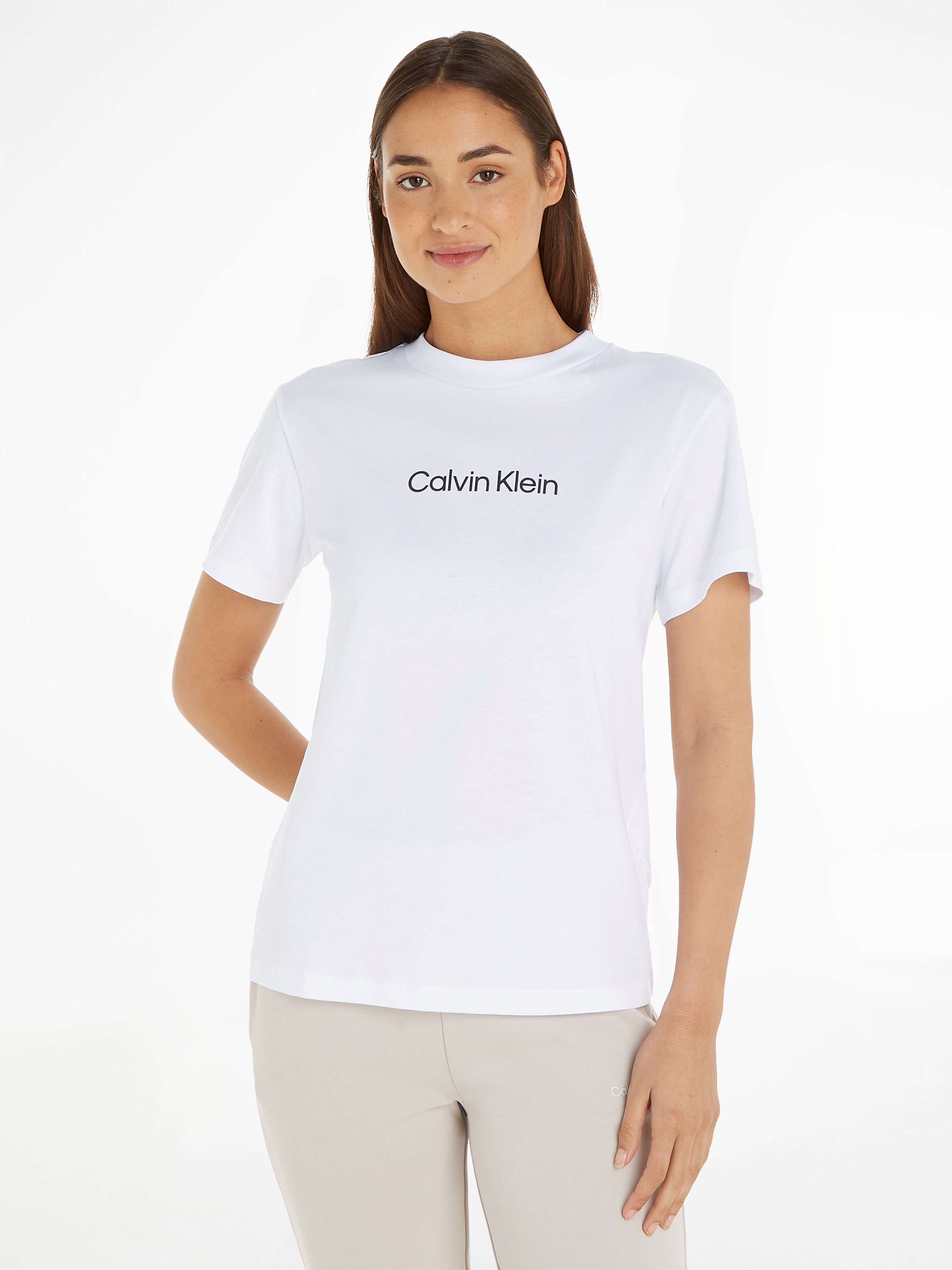 Calvin Klein T-Shirt Shirt HERO LOGO REGULAR weiß