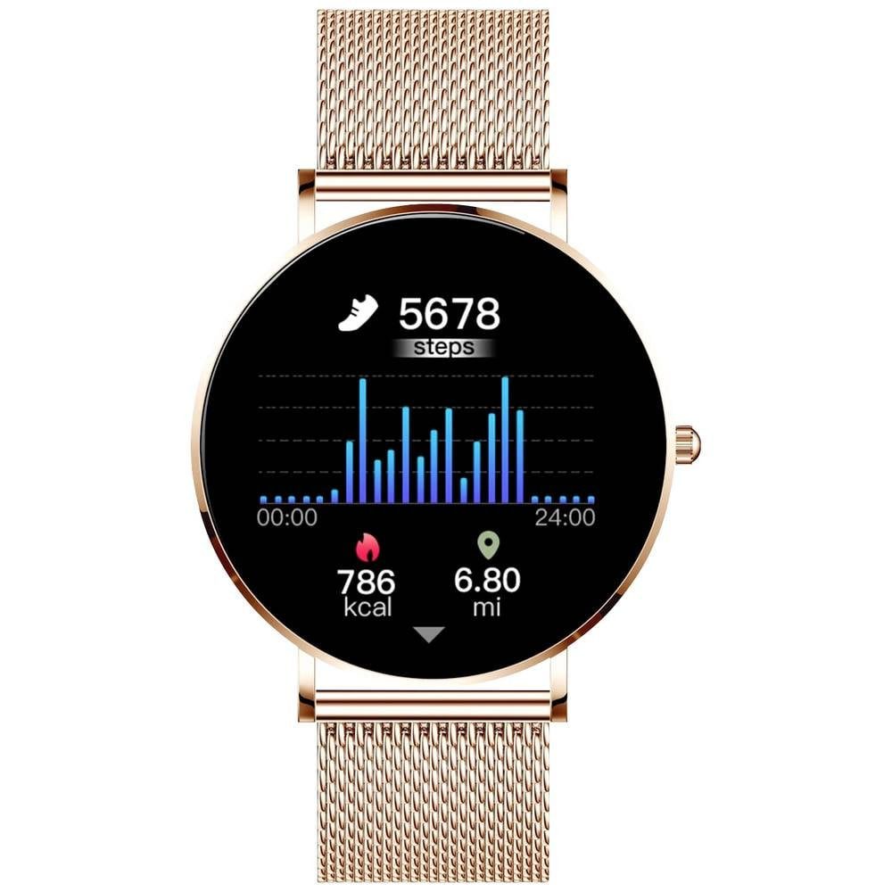 XCOAST BLACK mit kostenlosem Zusatzarmband Smartwatch