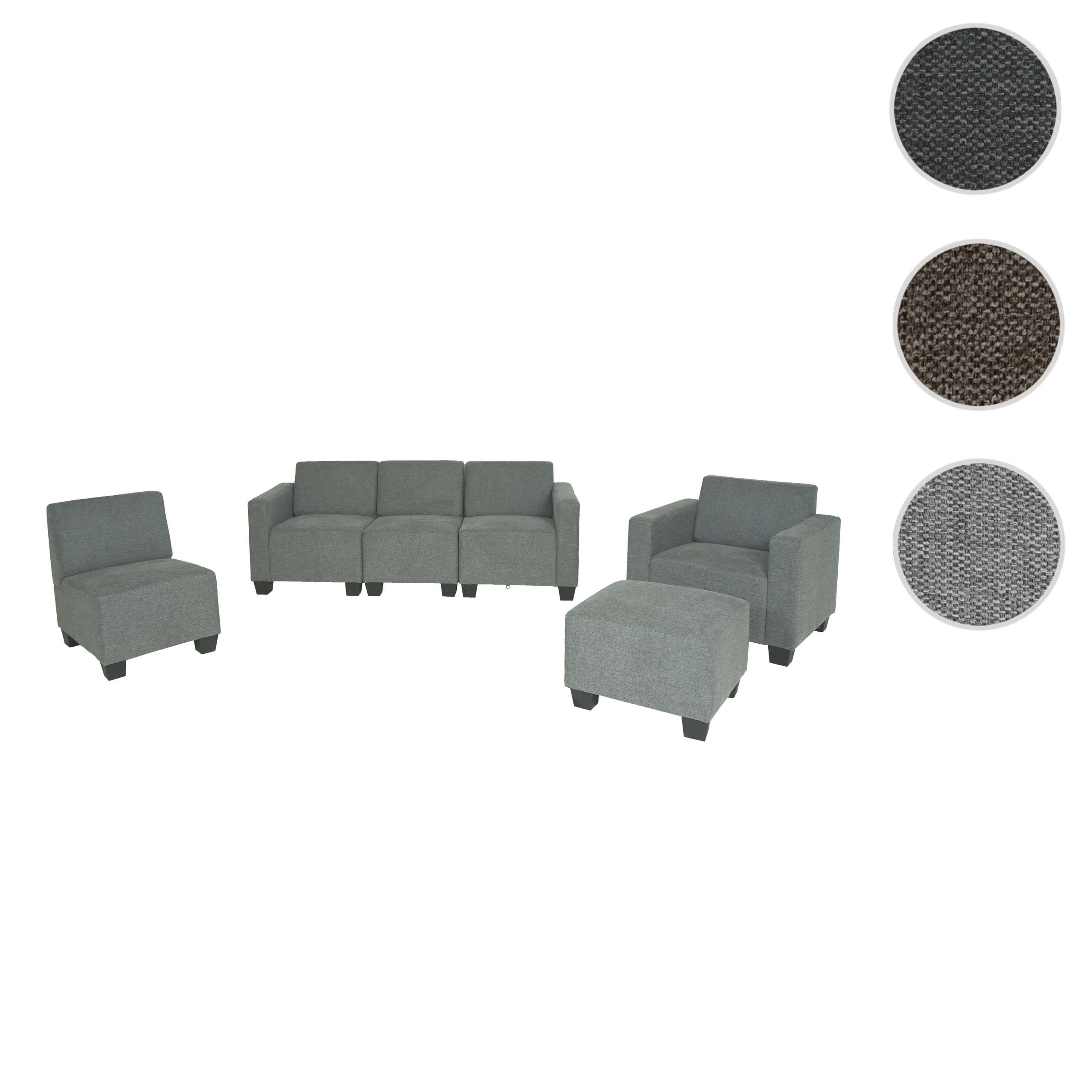 MCW Sofa Moncalieri 3-1-1-1-S, Set, Maximale Belastbarkeit pro Sitzplatz: 150 kg, Moderner Lounge-Stil