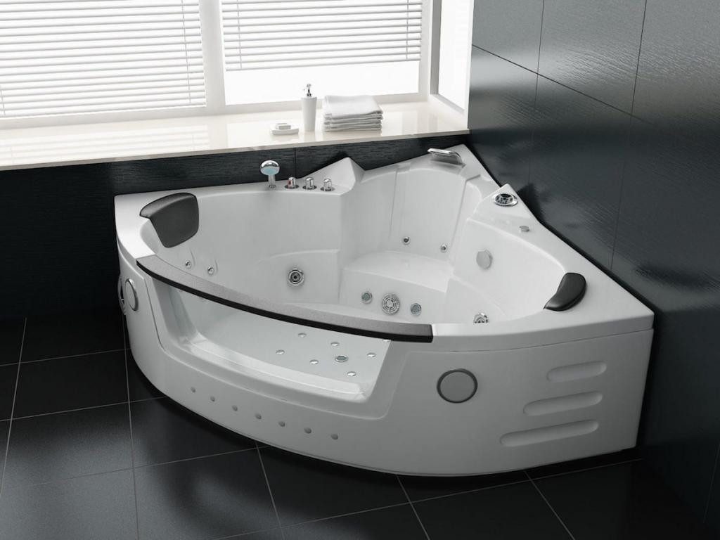 PureHaven Whirlpool 152x152 cm elegantes Design Heizung Lichttherapie Soundsystem