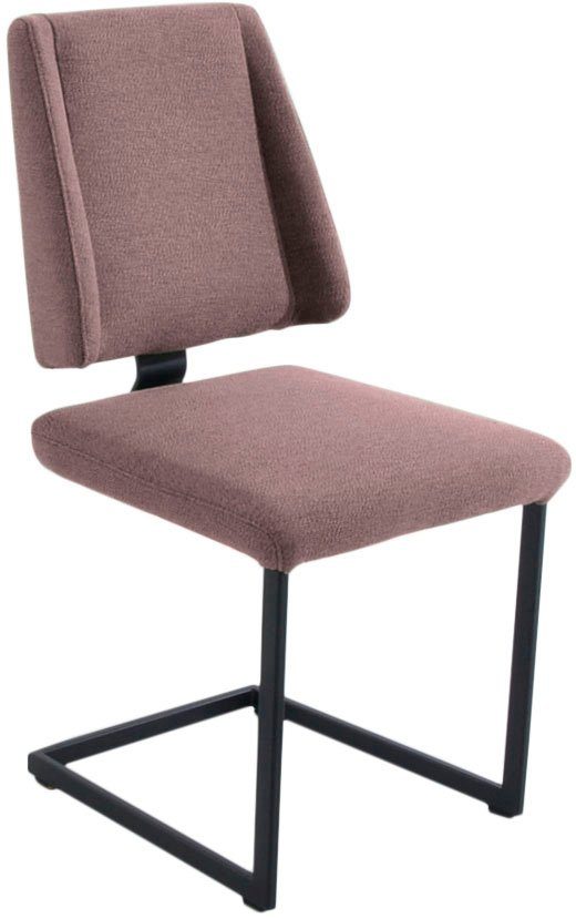 K+W Komfort & Wohnen Консоль Longbeach (1 St), mit Gestell und Abstandshalter in Metall schwarz Struktur, Sitzkomfort