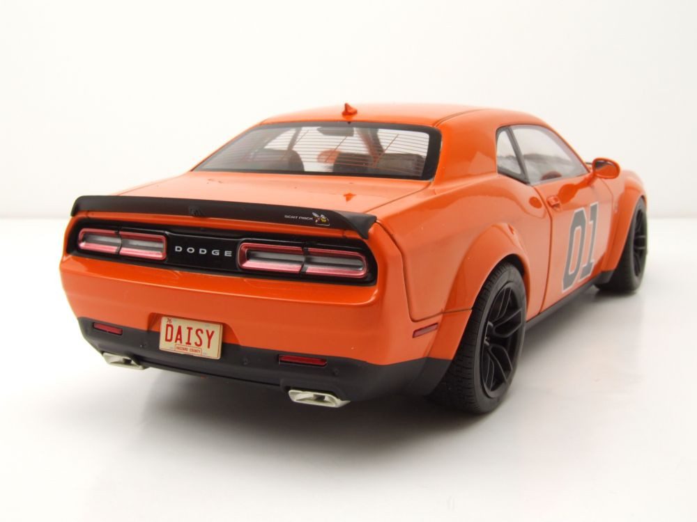 Solido Modellauto Dodge Challenger RT Scat Pack #1 Widebody 2023 orange, Maßstab 1:18