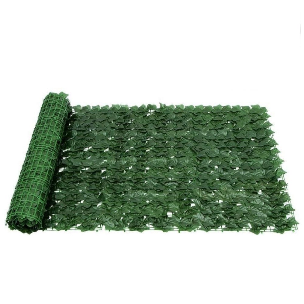 BlingBin Gartenzaun Künstliche Blätter Efeu Hecke Sichtschutz Windschutz Balkonverkleidung, (1-St), 1X3M
