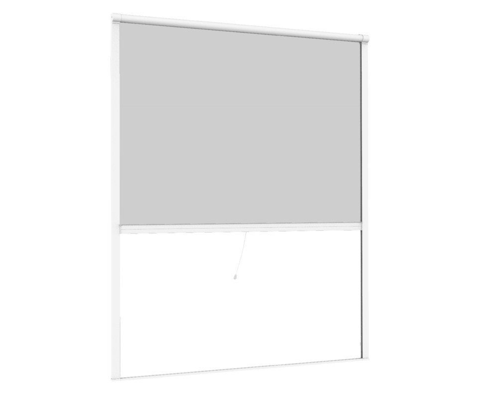 Insektenschutz-Fensterrahmen Primaster Fliegenschutz-Rollo 130 x 160 cm weiß