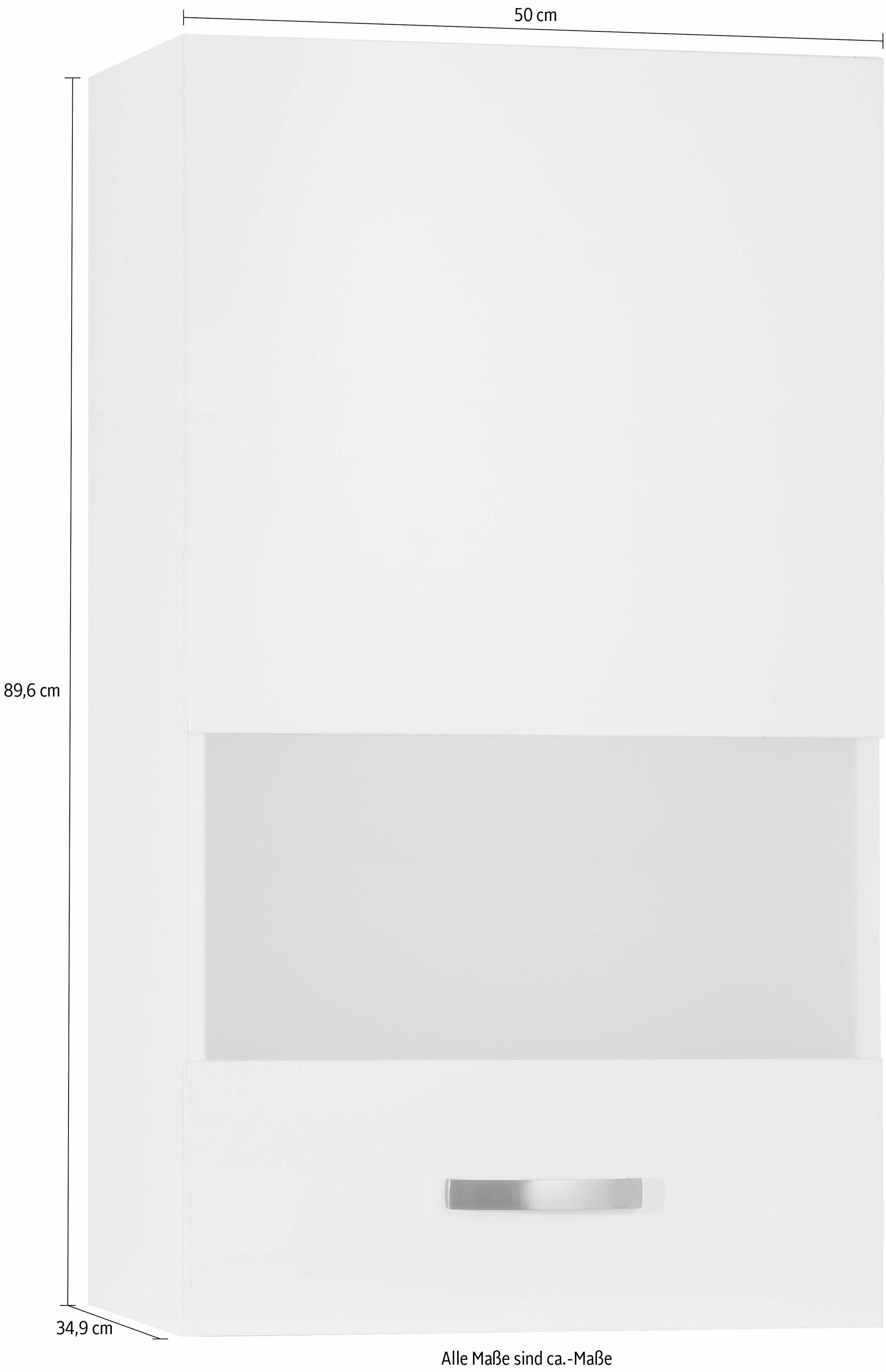 Breite weiß cm weiß/weiß Cara OPTIFIT Glashängeschrank | 50