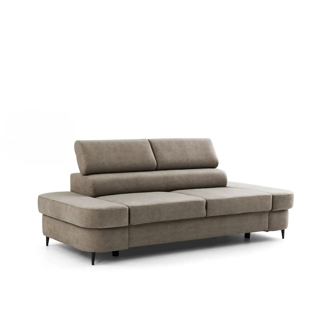 Muffo Sofa PRIAM, Modernes Design, keine Schlaffunktion, Verstellbare Kopfstützen, kompakte Größe